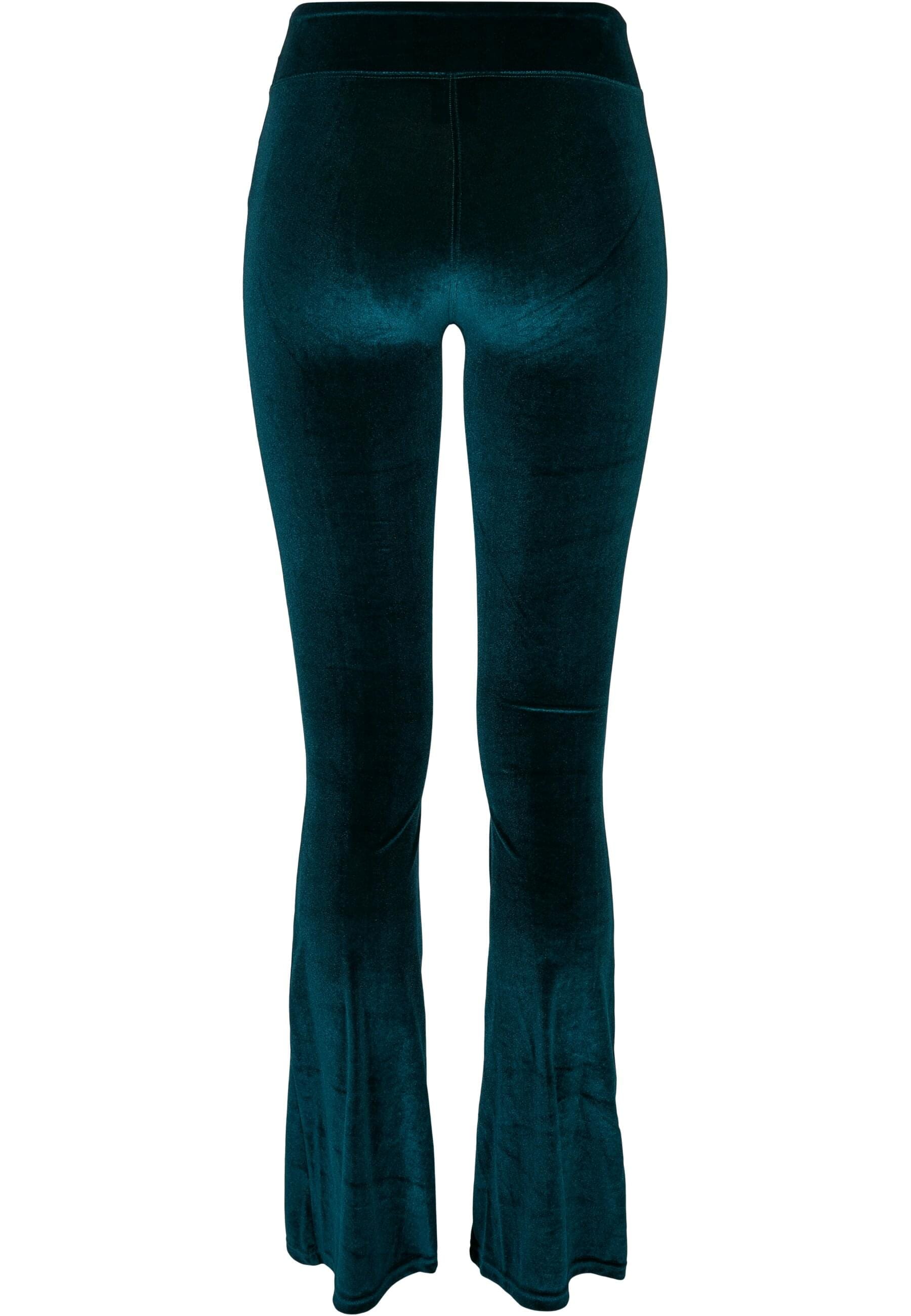 URBAN CLASSICS Leggings »Urban Classics Damen Ladies High Waist Velvet Boot Cut Leggings«