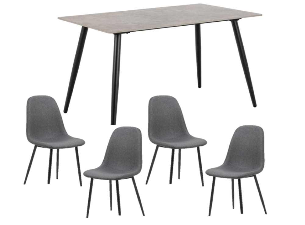 ACTONA GROUP Esszimmer-Set »Essgruppe, Speisetisch mit Stühlen«, (Komplett- günstig online kaufen