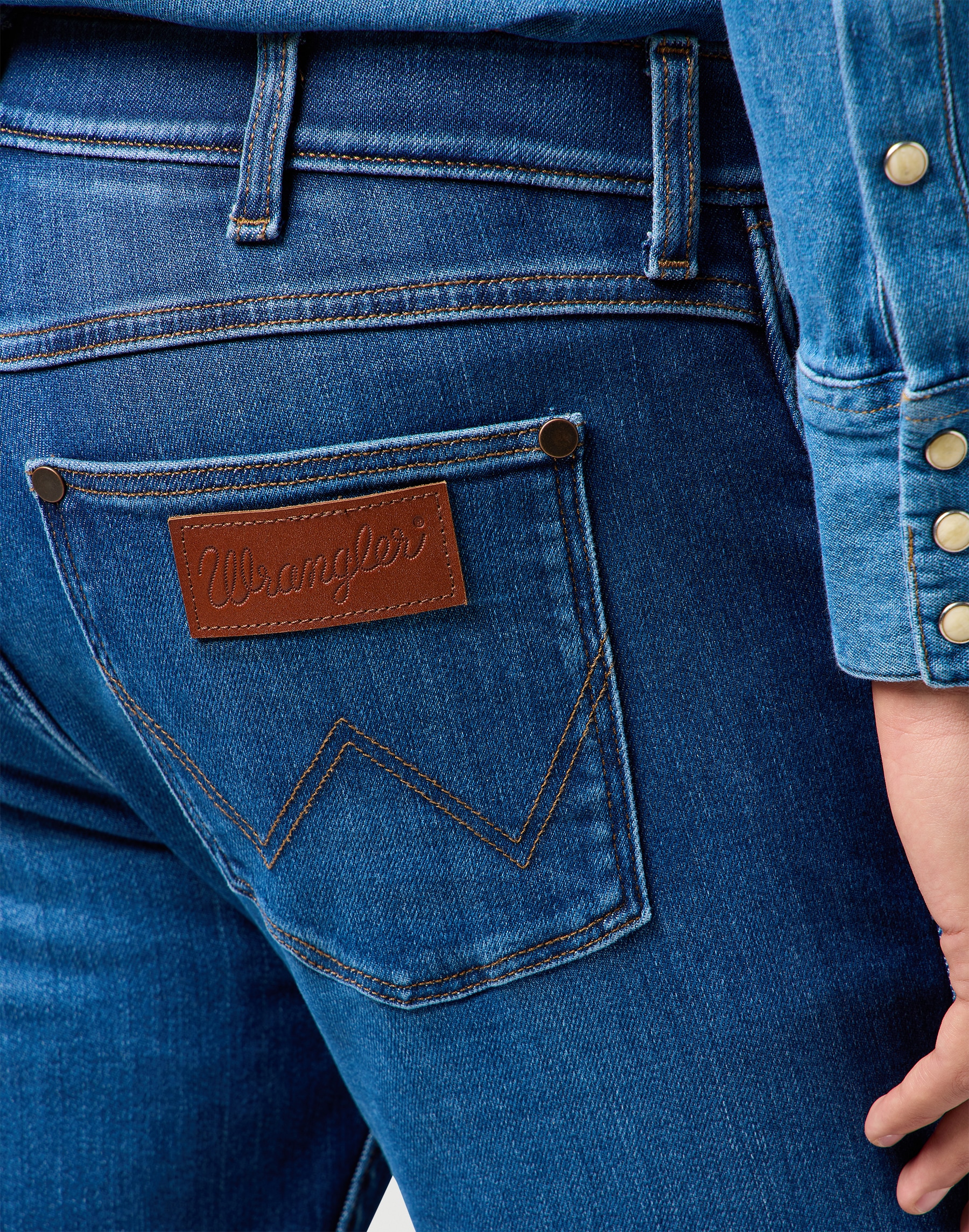 Wrangler Straight-Jeans »GREENSBORO FREE TO STRETCH«, Free to stretch material