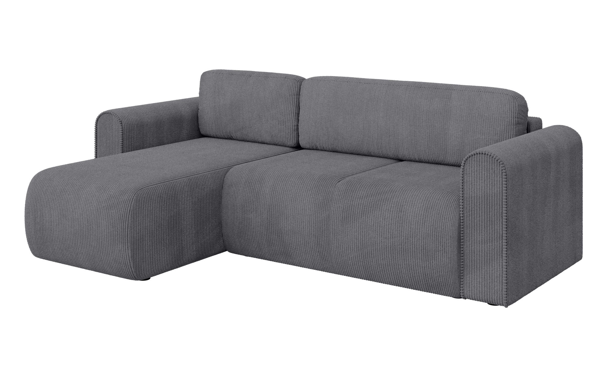 INOSIGN Ecksofa »Zacharia wahlweise Schlafsofa mit Bettkasten, B/T/H 250/166/86 cm«, L-Form mit Wellenunterfederung, Recamiere beidseitig montierbar