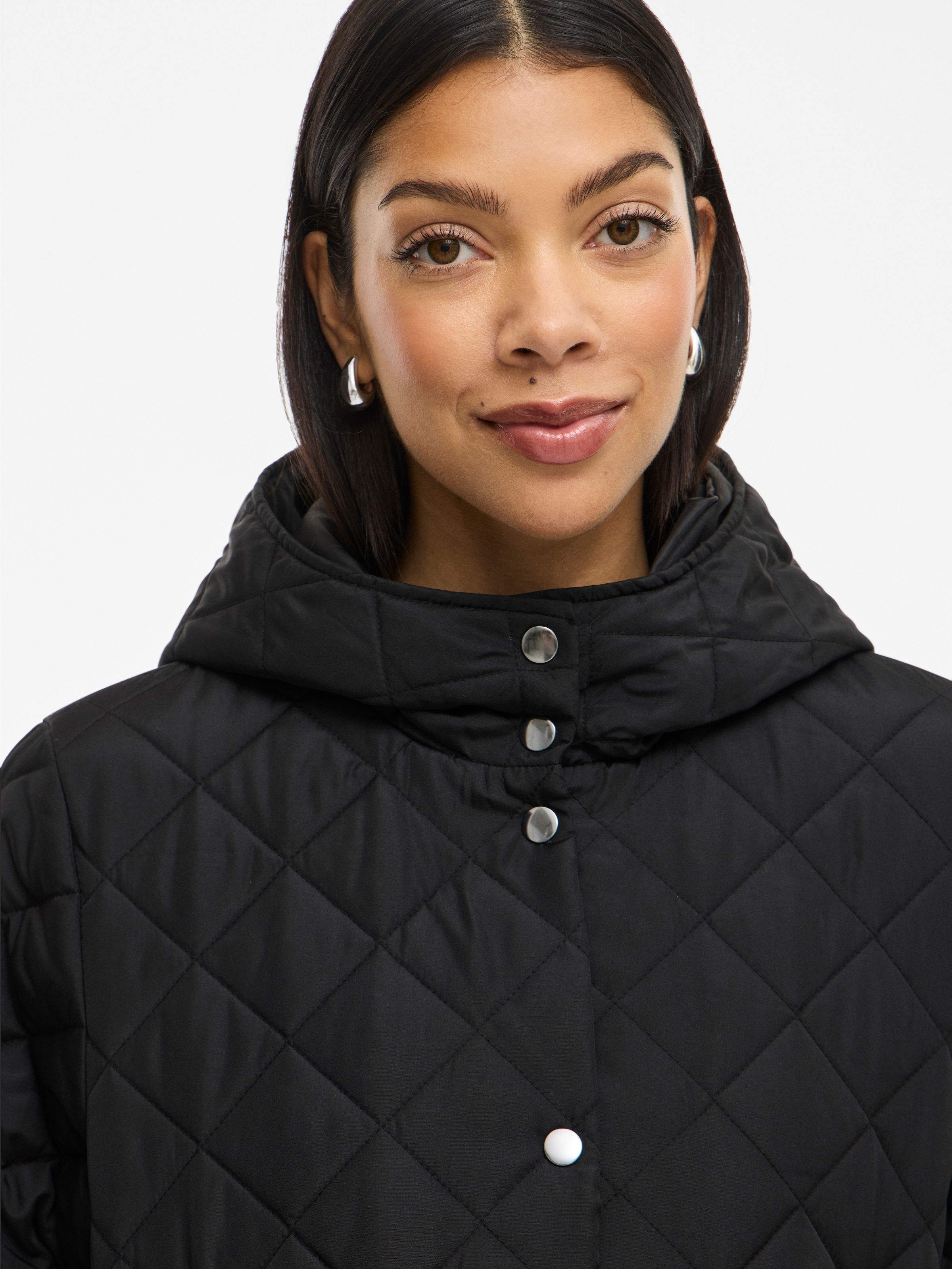 Vila Steppjacke »VITATE L/S HOODED JACKET - NOOS« mit Kapuze Kunstfaser