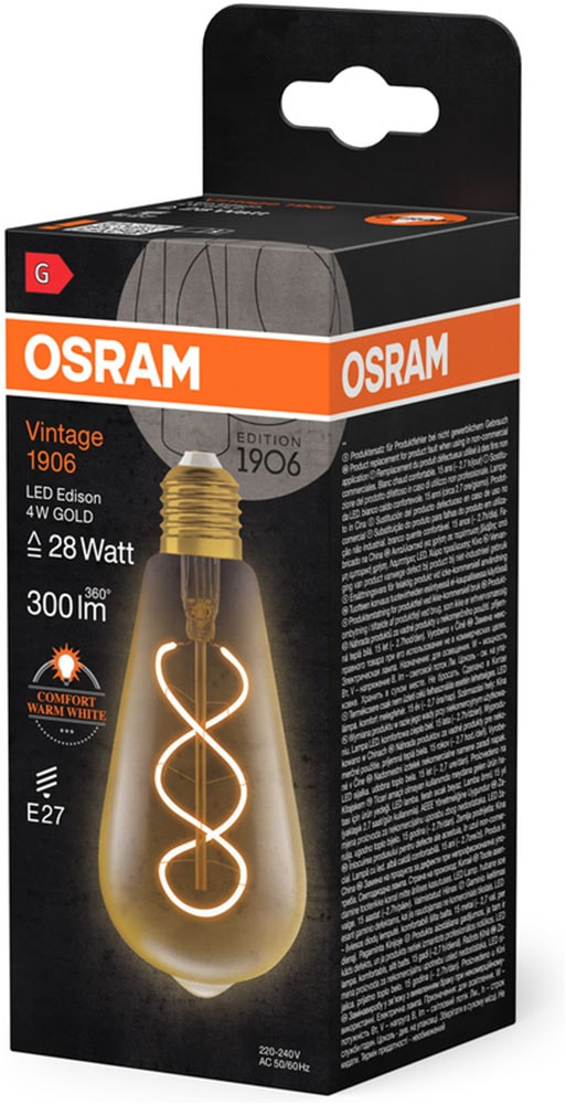 Osram LED-Filament »LED-Lampen Vintage« E27 1 Stk. Warmweiß
