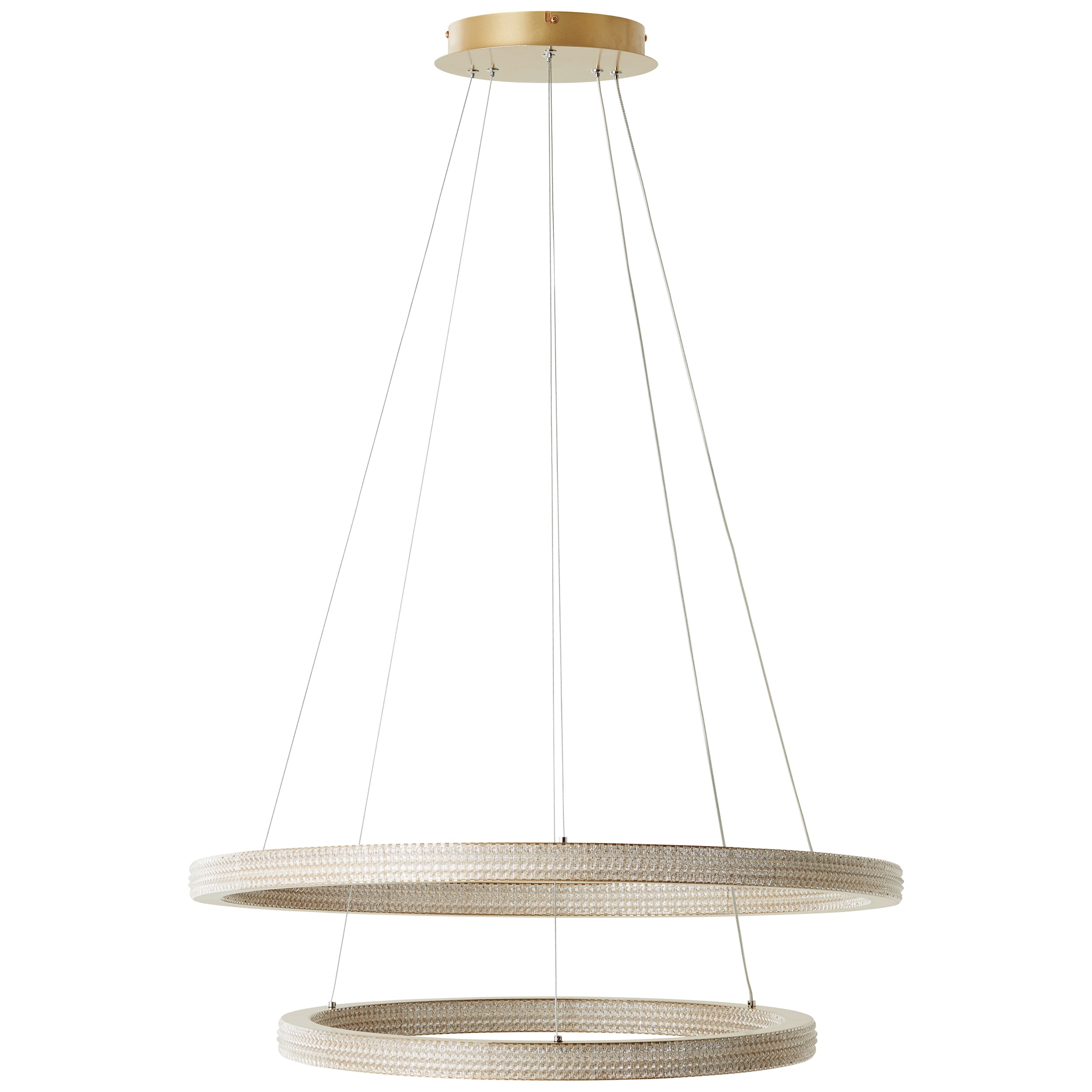 Brilliant LED Pendelleuchte »Calvi«, 11200 lm, Höhe 150 cm, Ø 80 cm, Alumin günstig online kaufen