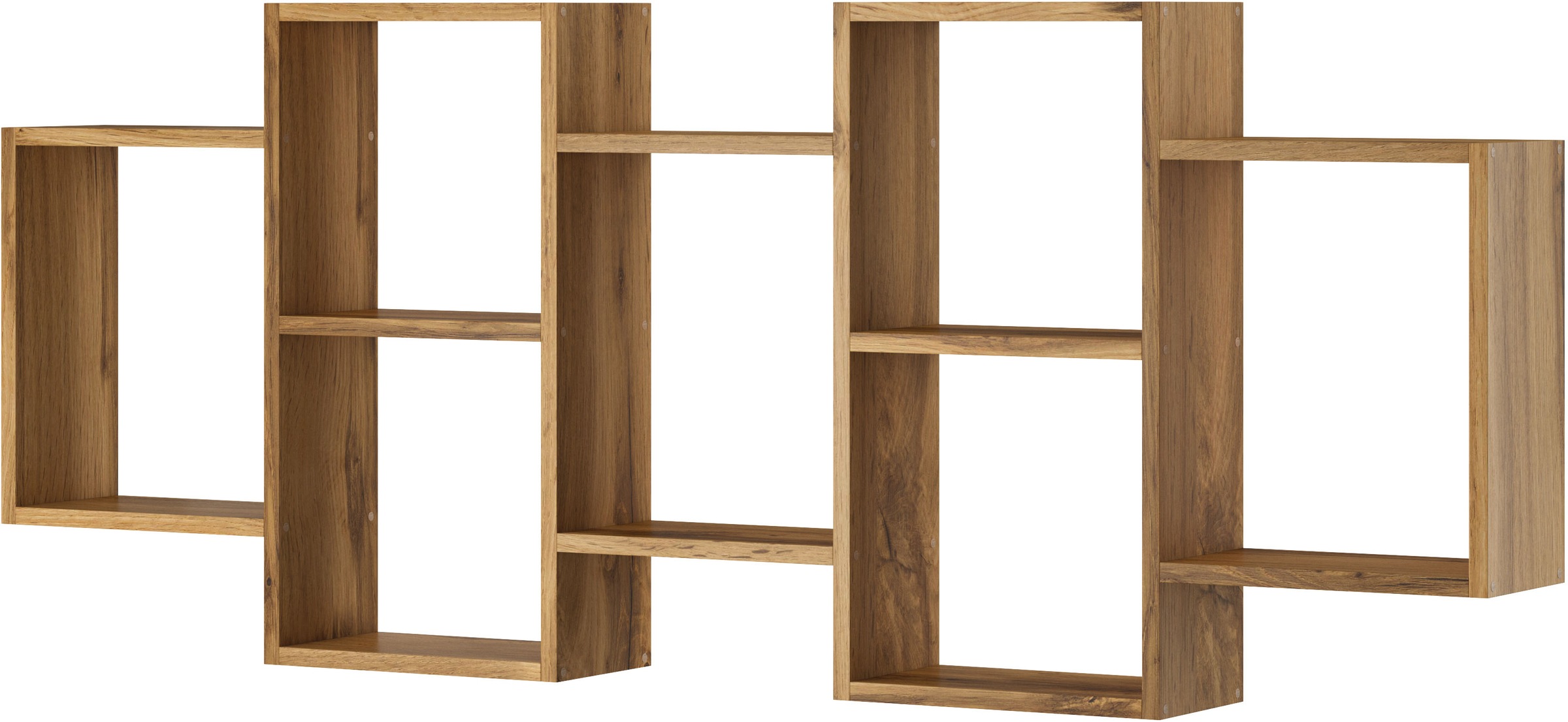 INOSIGN Wandboard »Wandregal Trio 001«, (1 St.), Stell- oder Hängeregal, 10 offene Fächer, flexibel montierbar