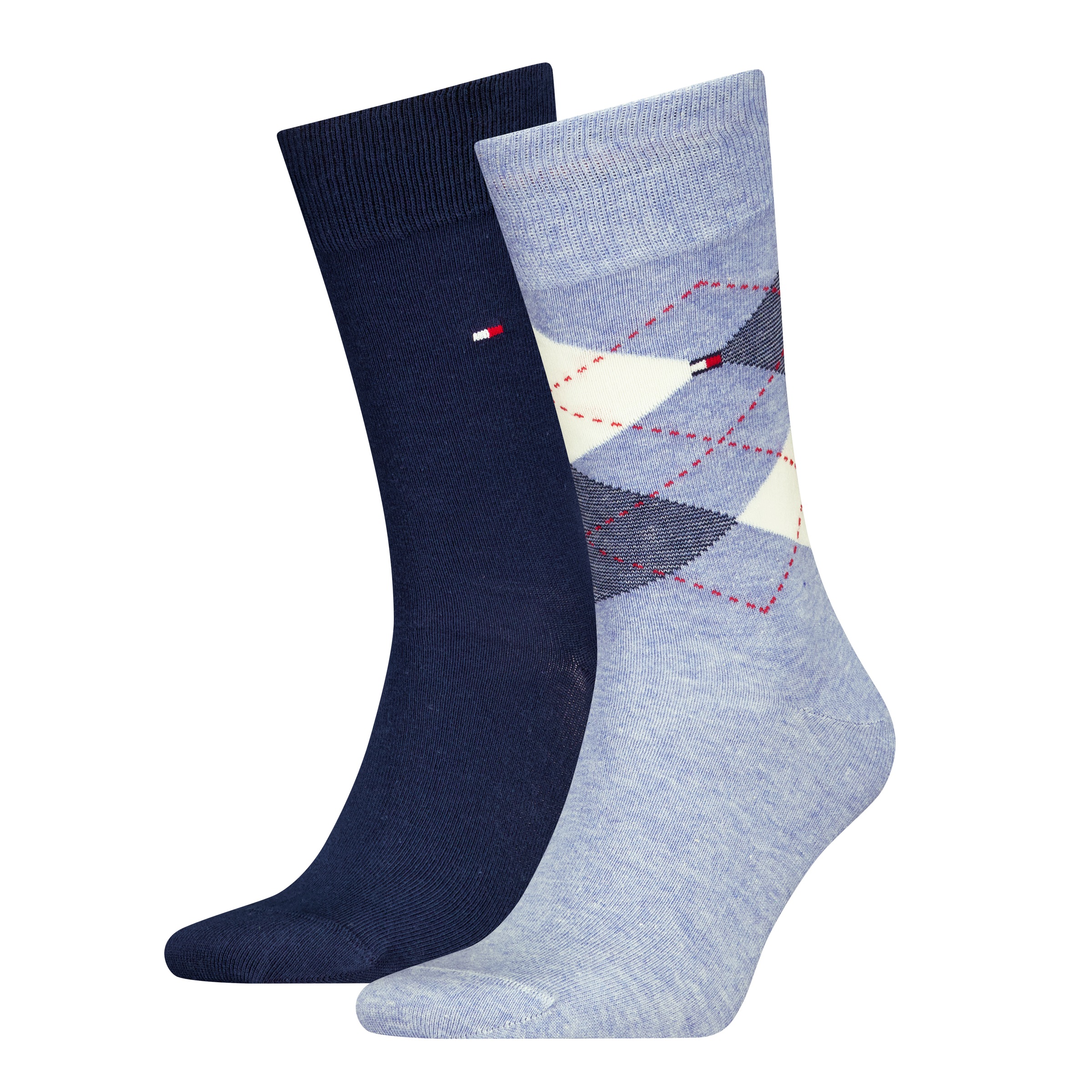 Tommy Hilfiger Socken »TH MEN SOCK CHECK 2P« 2 Paar, 2 Paar tlg. mit klassischem Argyle-Design,