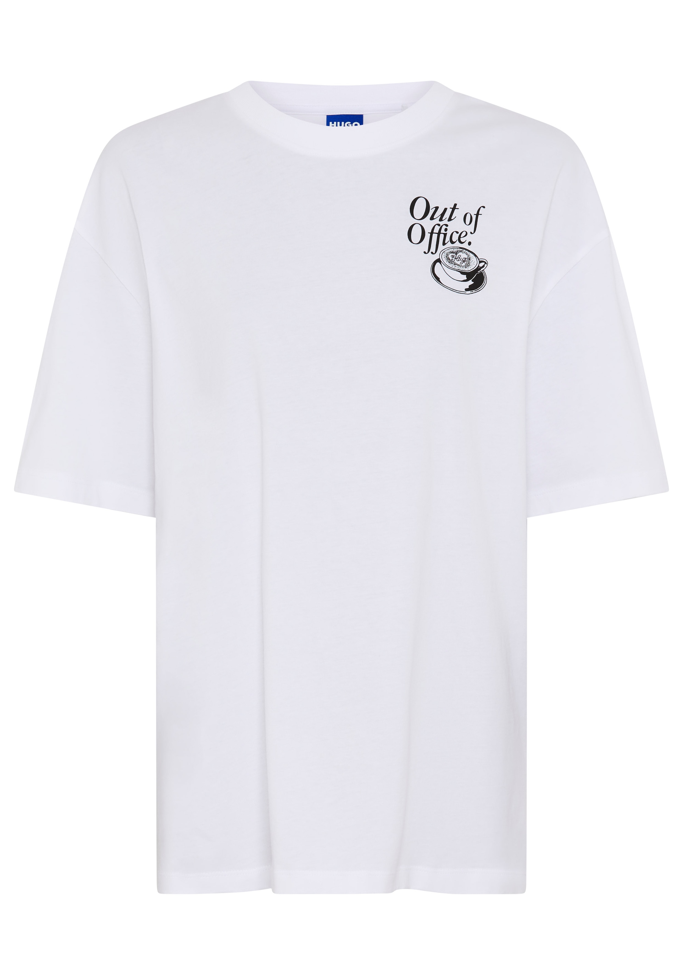 HUGO T-Shirt »Oversized Tee« mit Print, Rundhals