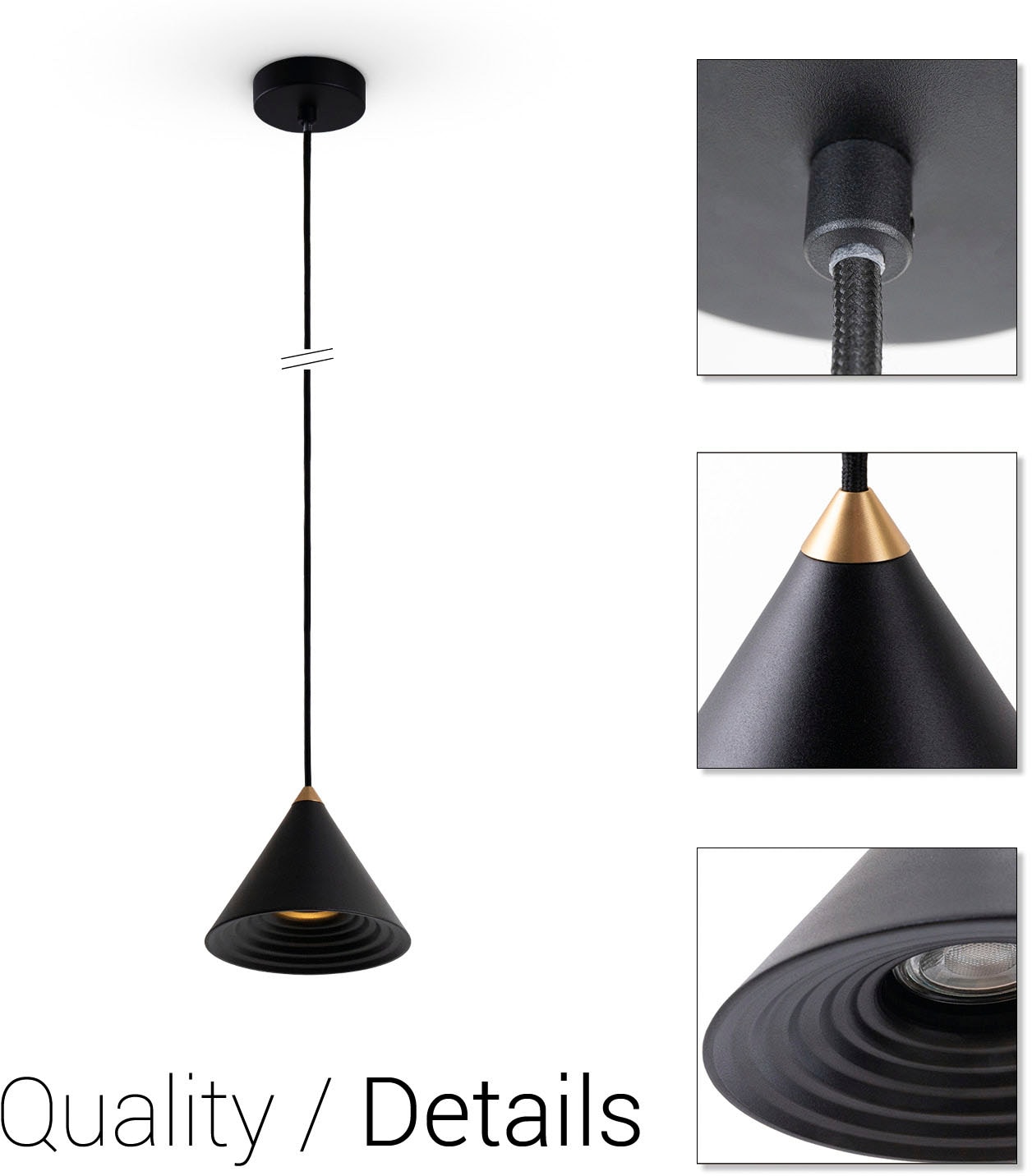 Paco Home Pendelleuchte »ROLLINA«, Pendelleuchte Esszimmer Küchenlampe Metall Industrial Design GU10
