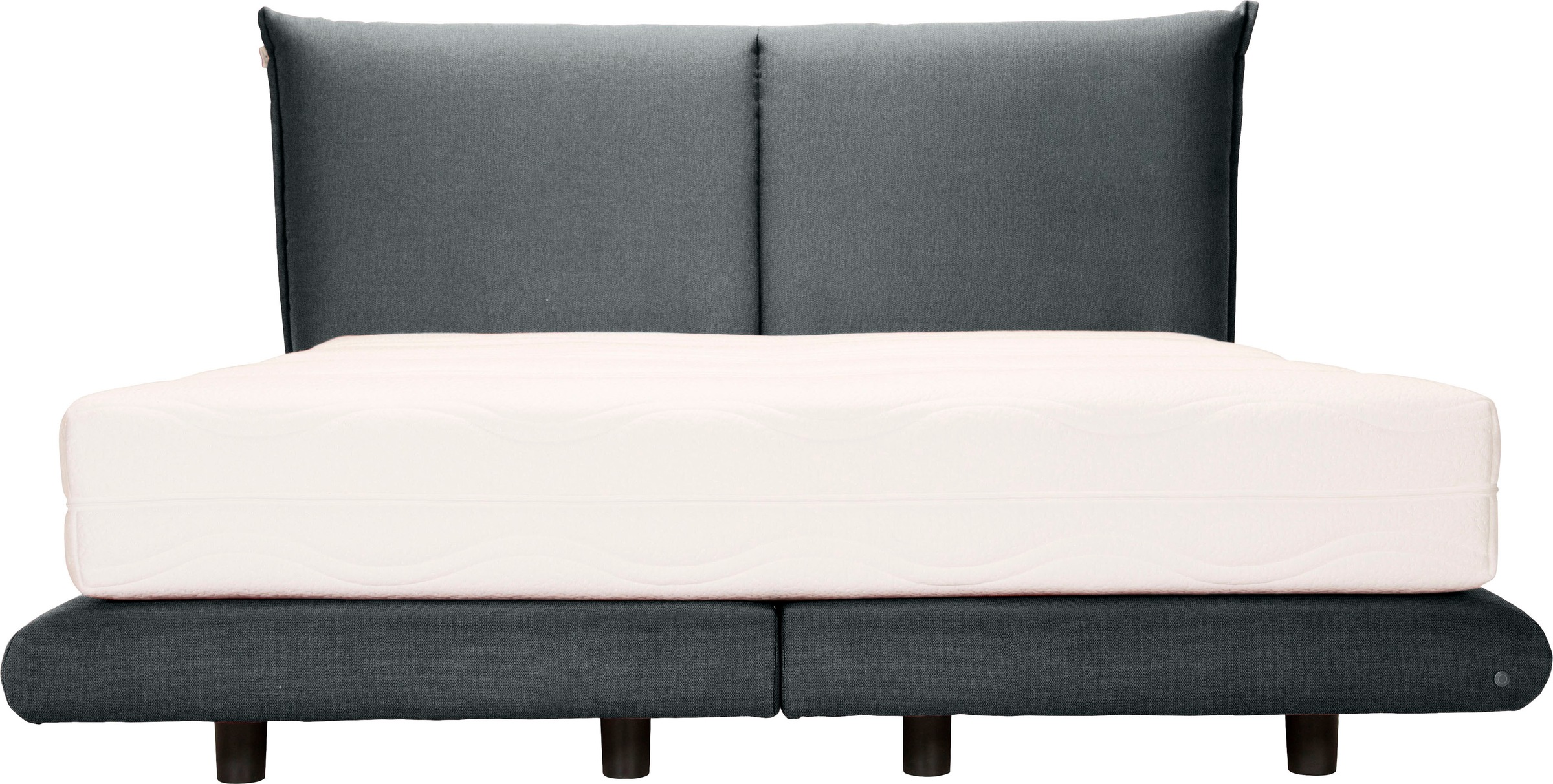 2. Bild von TOM TAILOR Boxspringbett »SOHO PILLOW BOX«, in Schwebeoptik, Kopfteil in Kissenform, Höhe 120 cm