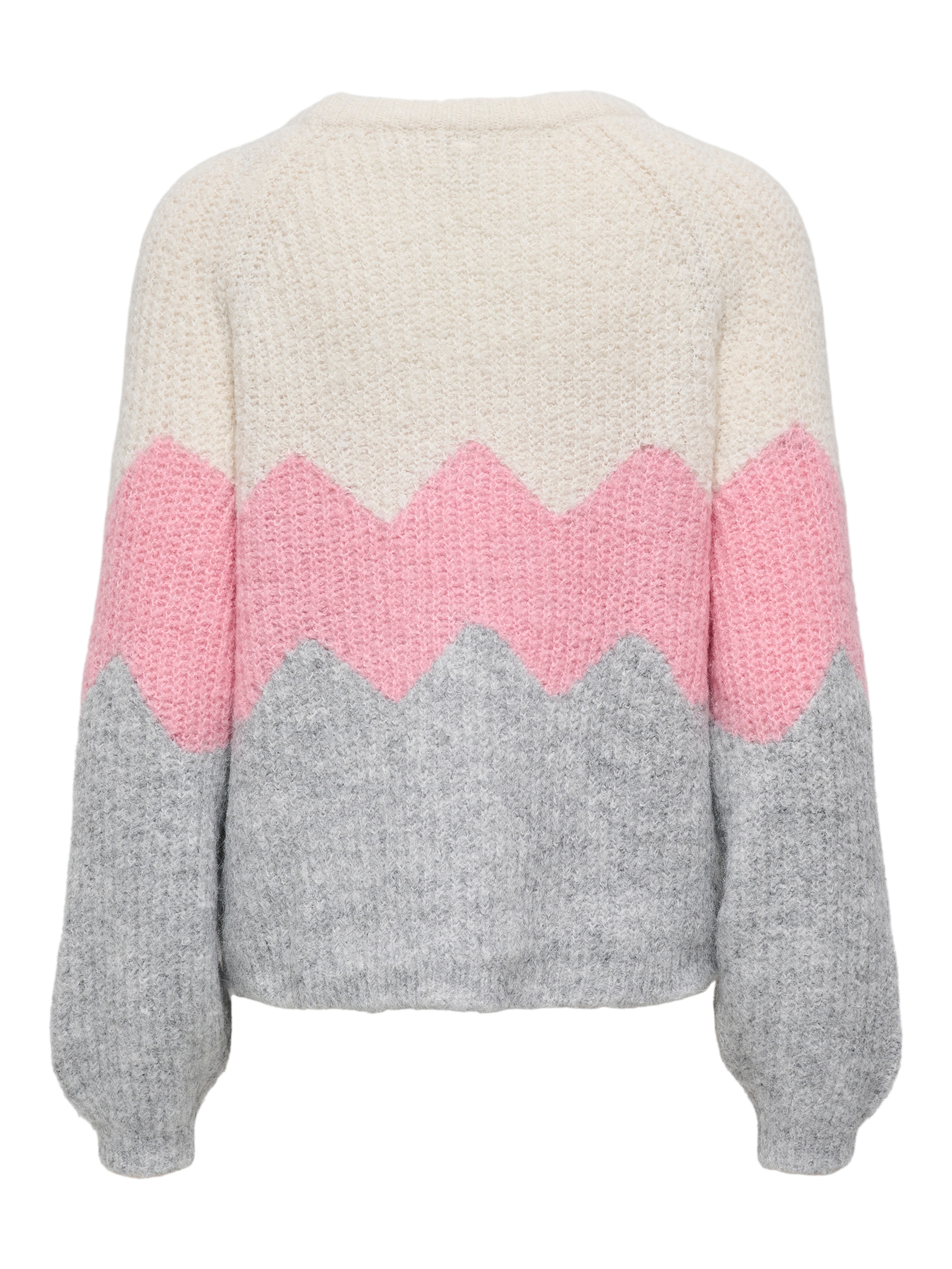 ONLY Strickpullover »ONLMAE LIFE LS ZIGZAG O-NECK KNT«