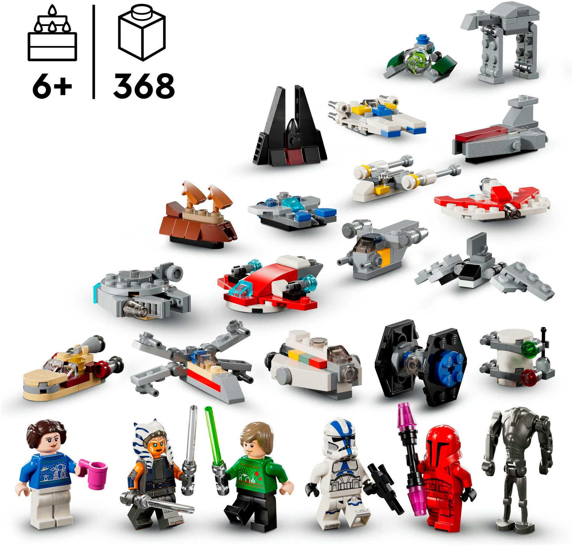 LEGO® Spielzeug-Adventskalender »Spielbausteine, Lego Star Wars 2024 (75395), LEGO® Star Wars™«, ab 6 Jahren