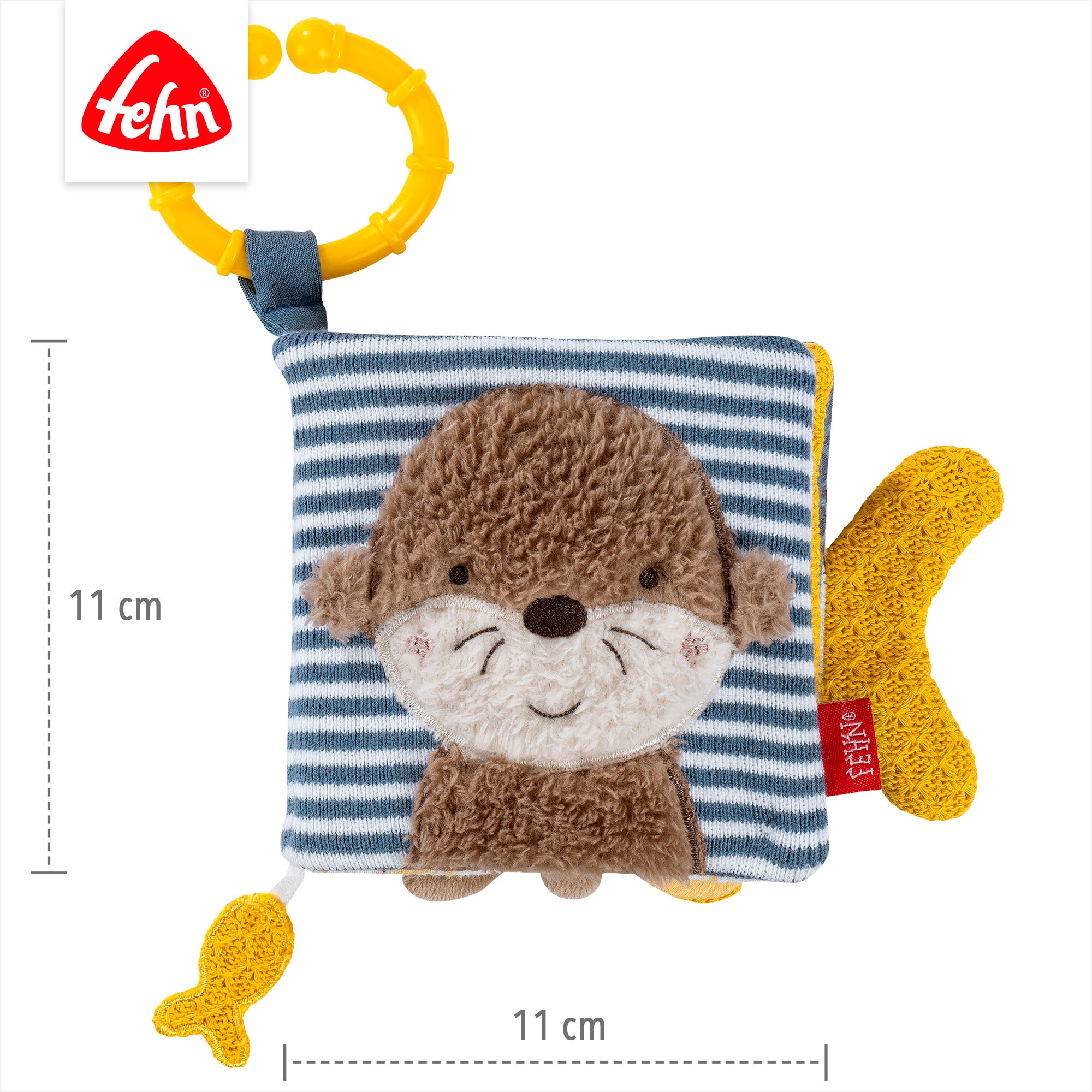 Fehn Greifspielzeug »Otter Theo, Stoffbuch Otter«
