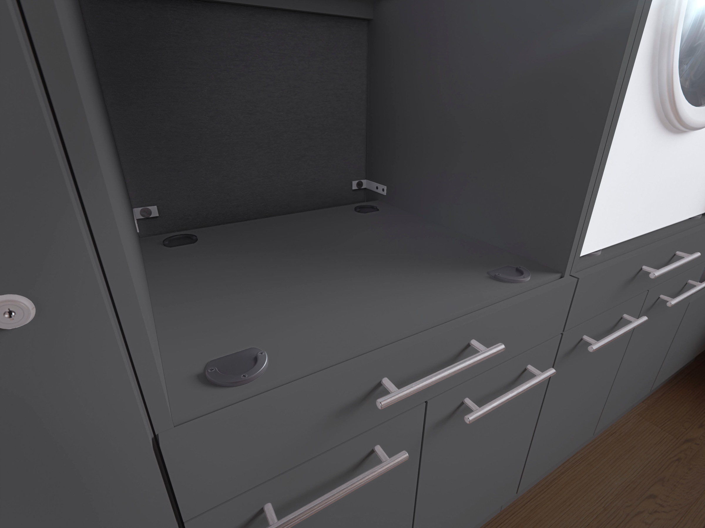 Laundreezy Mehrzweckschrank-Set »Laundreezy, 3-tlg. Mehrzweckschrank-Set B/H/T 150/162/68 cm« 3 Stk. tlg.