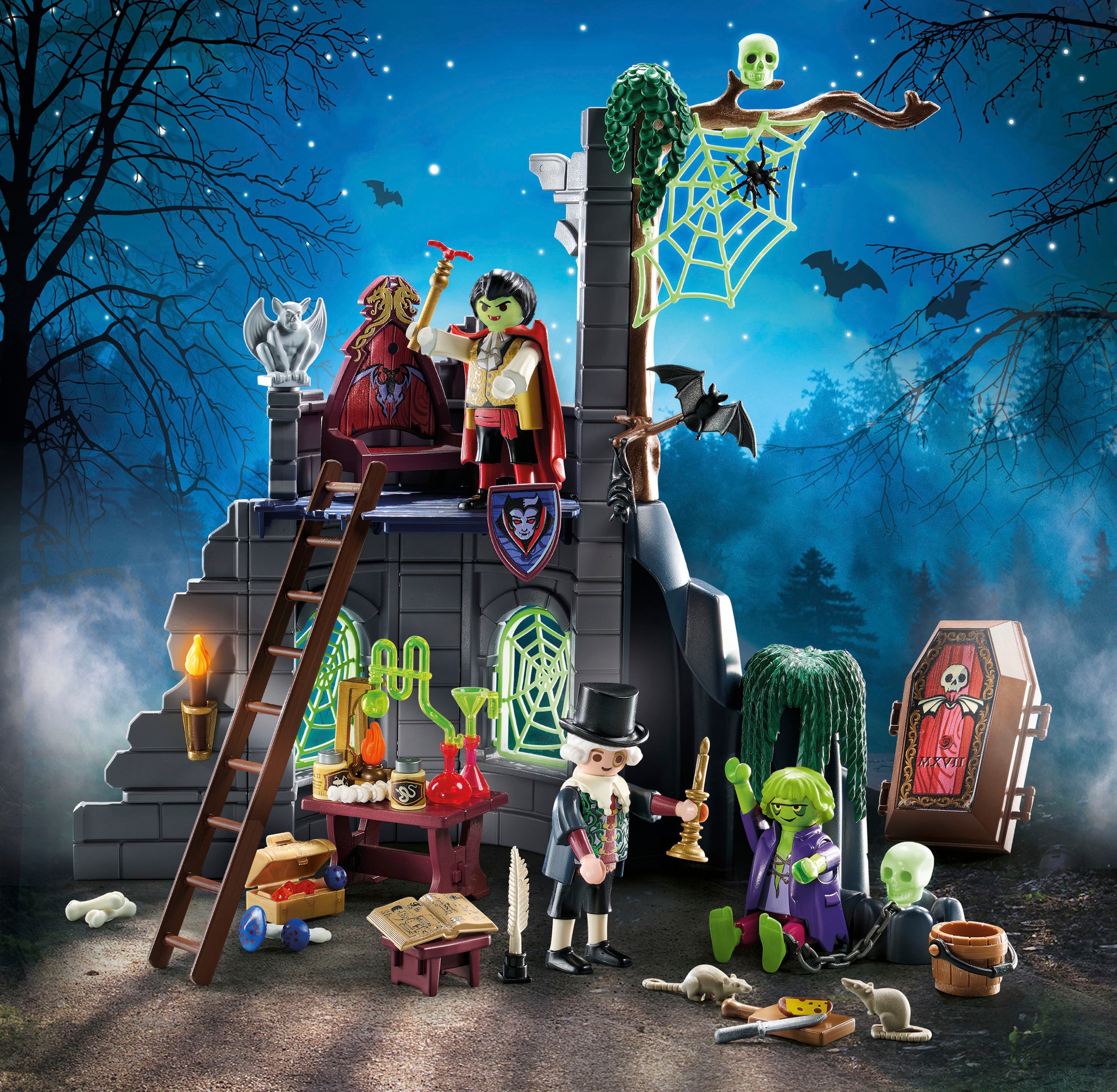 Playmobil® Konstruktions-Spielset »Gespenstische Ruine (71651)«, (88 St.), Made in Europe