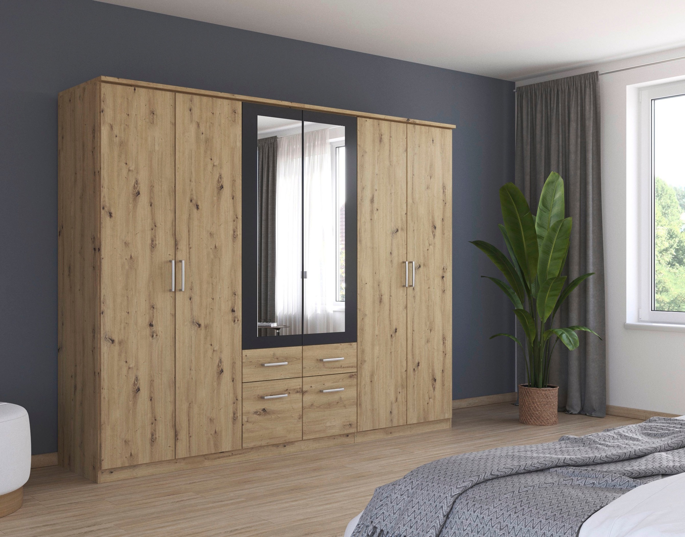 rauch Kleiderschrank "Drehtürenschrank Schrank Garderobe BURANO" mit Schubl günstig online kaufen