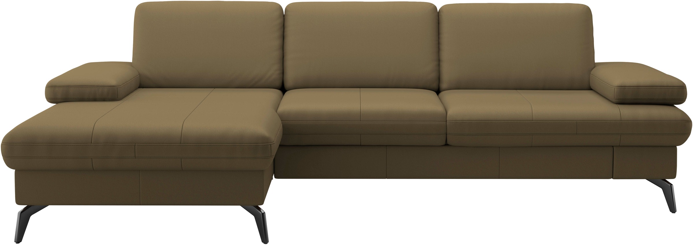 sit&more Ecksofa »Morris L-Form, inkl. Sitztiefenverstellung«, wahlweise mit Armteilverstellung, Bettfunktion & Bettkasten
