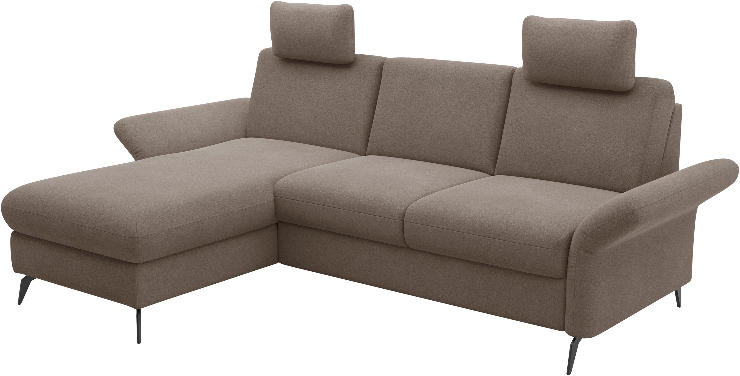 Home affaire Ecksofa »Rochelle«, optional: Armteilverstellung, klappbar, Bettkasen