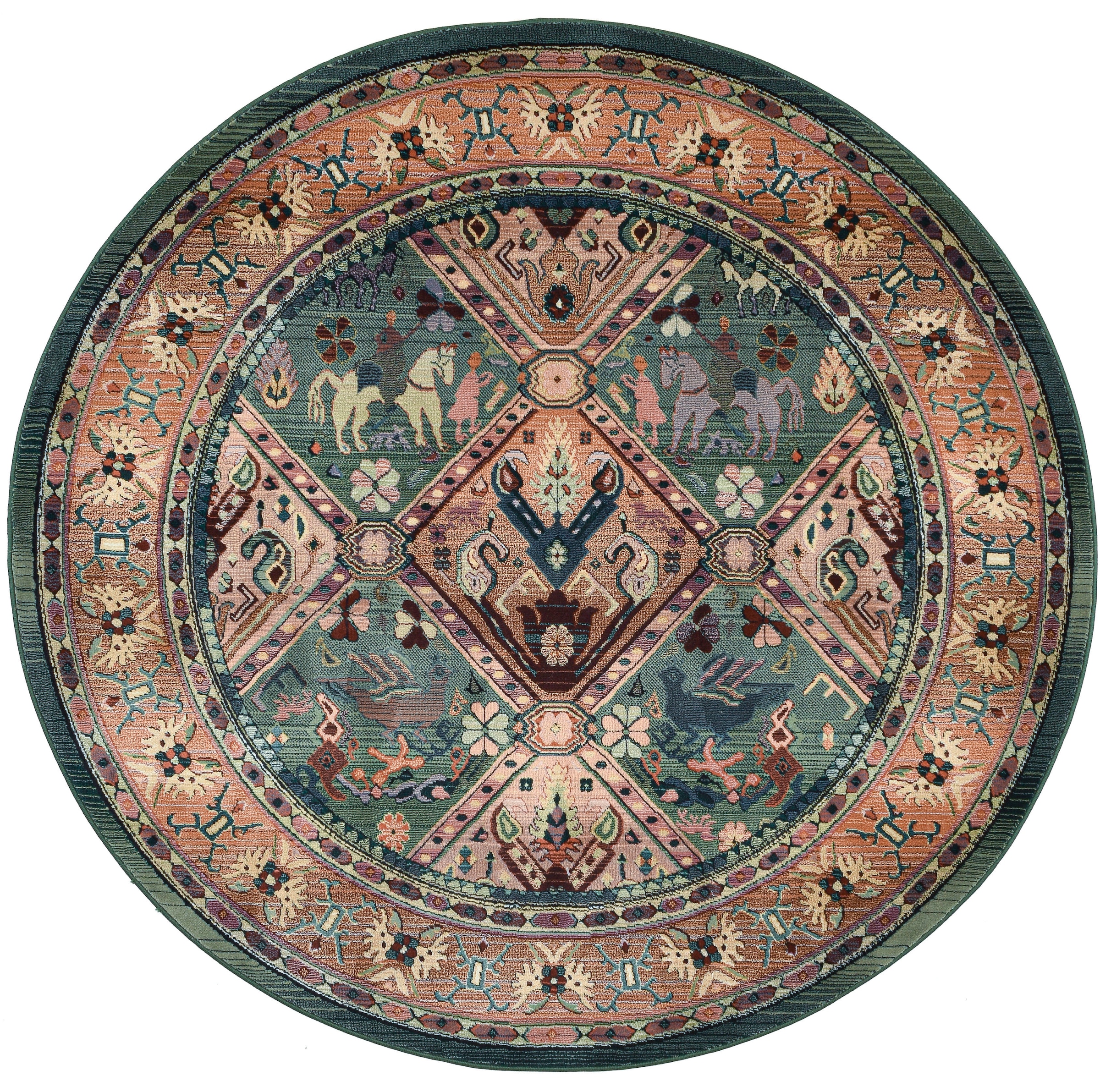 THEKO Teppich »Gabiro 13« rund 10 mm Höhe gewebt, Orient-Optik, ideal im Wo günstig online kaufen