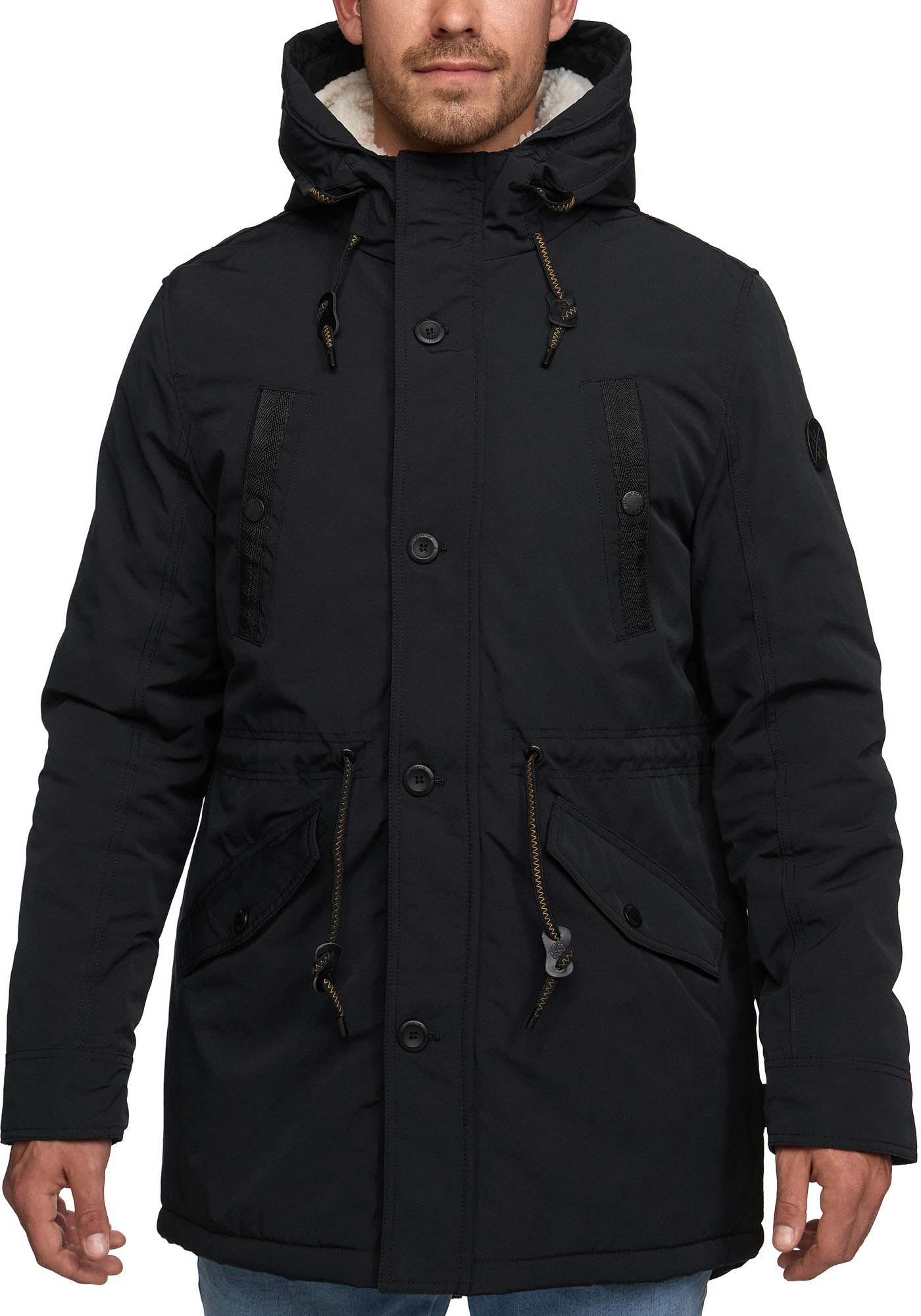 INDICODE Langjacke »INCallen« mit Kapuze Black XXL XXL Winterjacke von Indicode