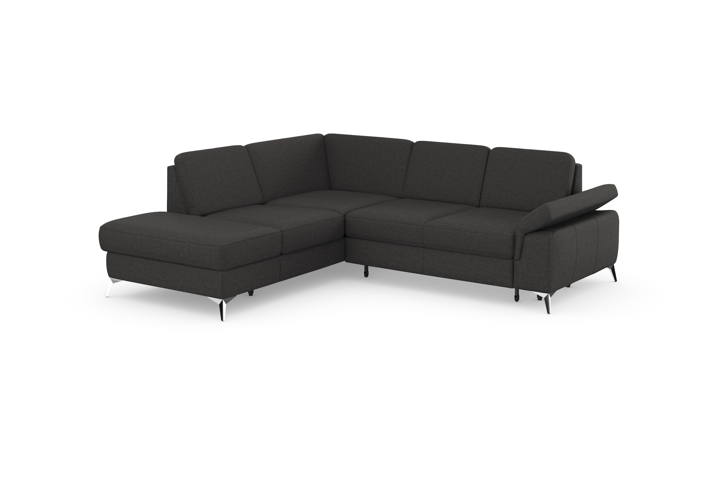 sit&more Ecksofa »Padua L-Form«, inklusive Sitztiefenverstellung, Armteilfunktion und Federkern