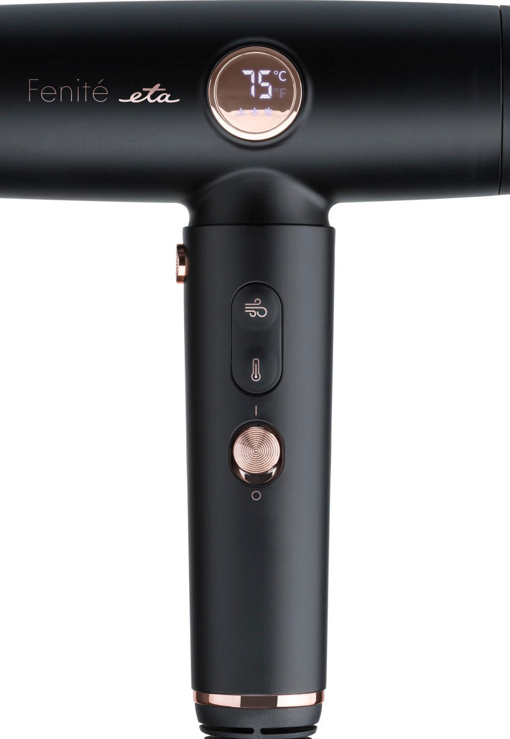eta Ionic-Haartrockner »Fenite Black Edition ETA931990000«, 1400 W, 3 Aufsätze, Verfügt über ein magnetisches Befestigungssystem