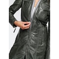 Gipsy Ledermantel »Bente«, 2-in-1-Lederjacke mit abnehmbarem Kapuzen-Inlay aus Jerseyqualität