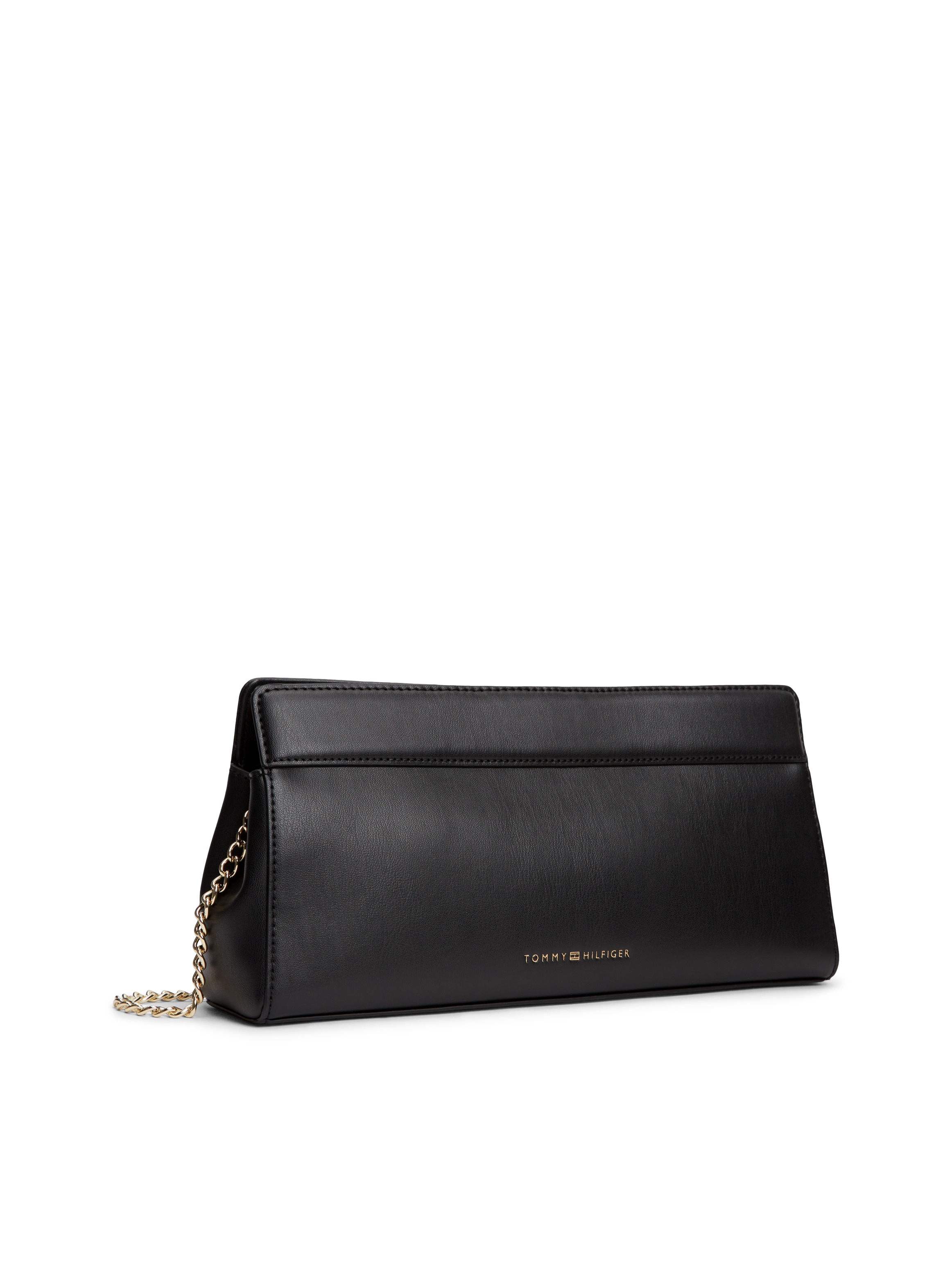 Tommy Hilfiger Clutch »TH MODERN CLUTCH« Damen Umhängetasche, Handtasche mit goldfarberem Umhängeriemen