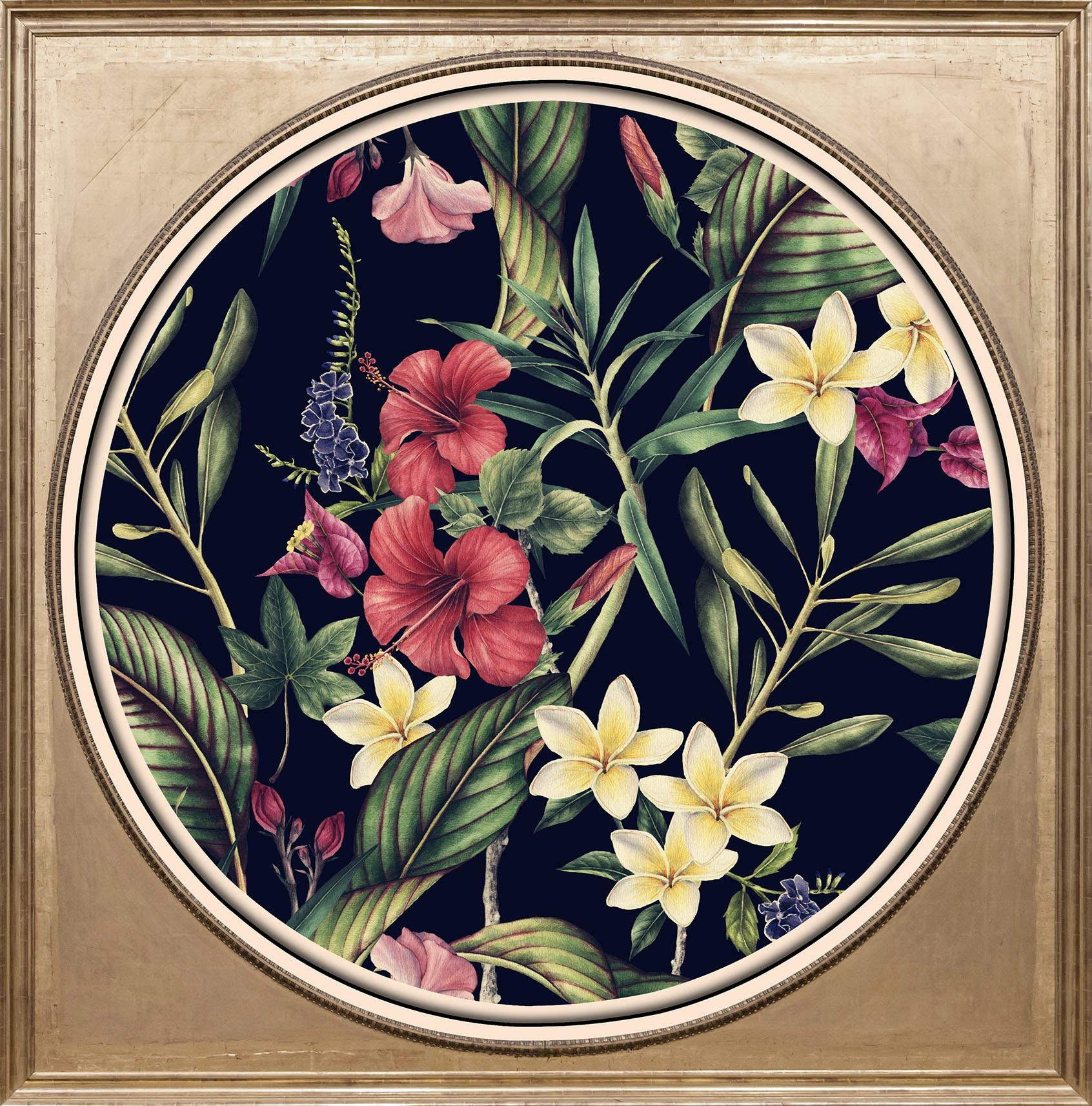 queence Acrylglasbild »Tropische Pflanzen II«, Blumen-Blumenbilder-Kunst-Pf günstig online kaufen