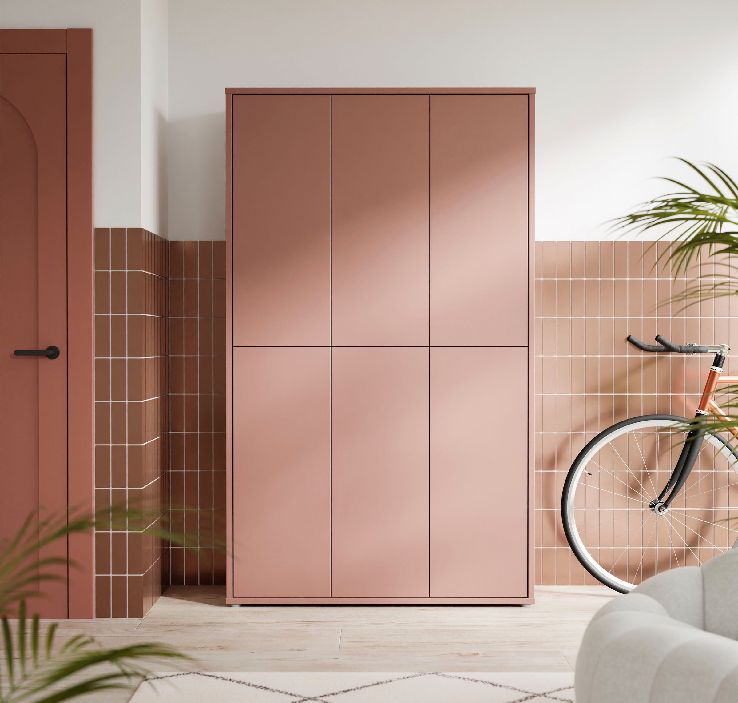 FORTE Schuhschrank »Alice Springs«, (B/H/T 109,2/191,9/34,9 cm), Stauraumschrank, Mehrzweckschrank, (B/H 109cm x 192cm), mit 16 Böden