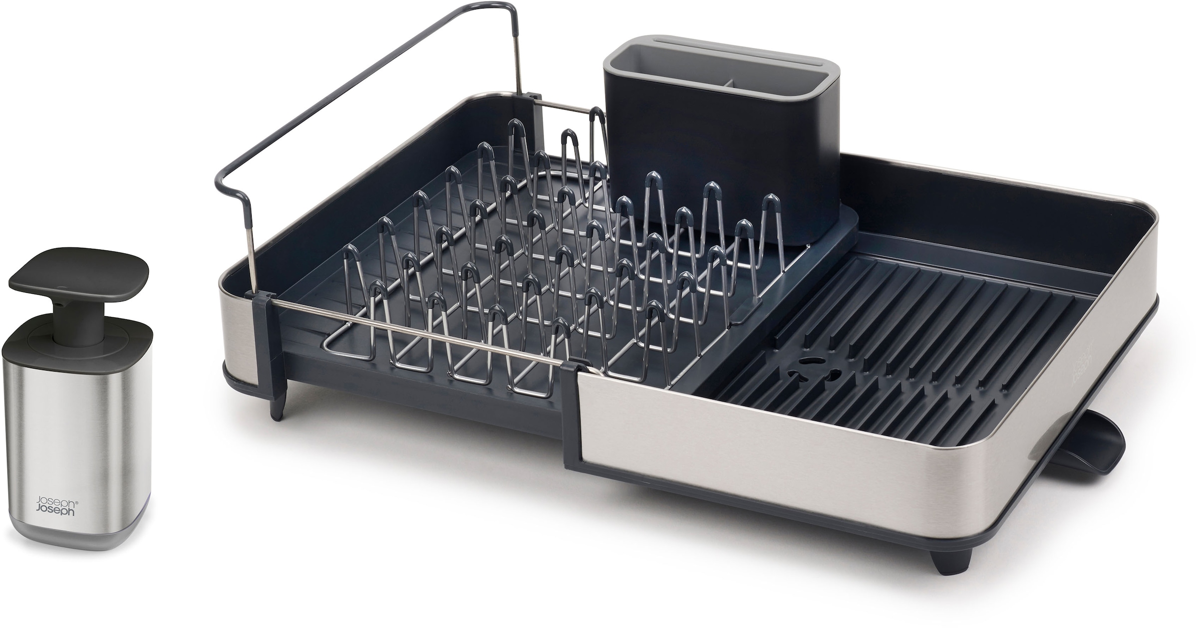 Joseph Joseph Geschirrständer »Rethink Your Sink« ausziehbar, integrierter Ausguss, rutschfeste Füße