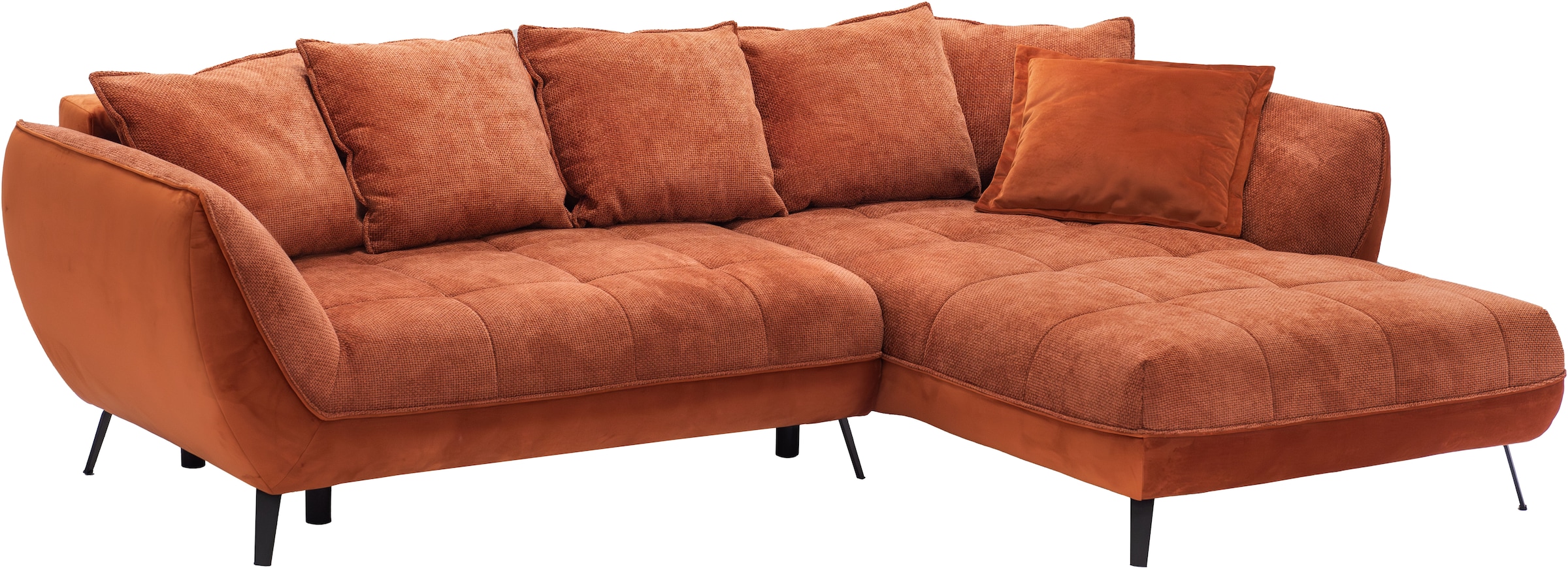 exxpo - sofa fashion Ecksofa »Midway mit einfacher Easy-Lift-Bettfunktion, bequem und modern«, inkl. Bettfunktion und praktischem Bettkasten, L-Form
