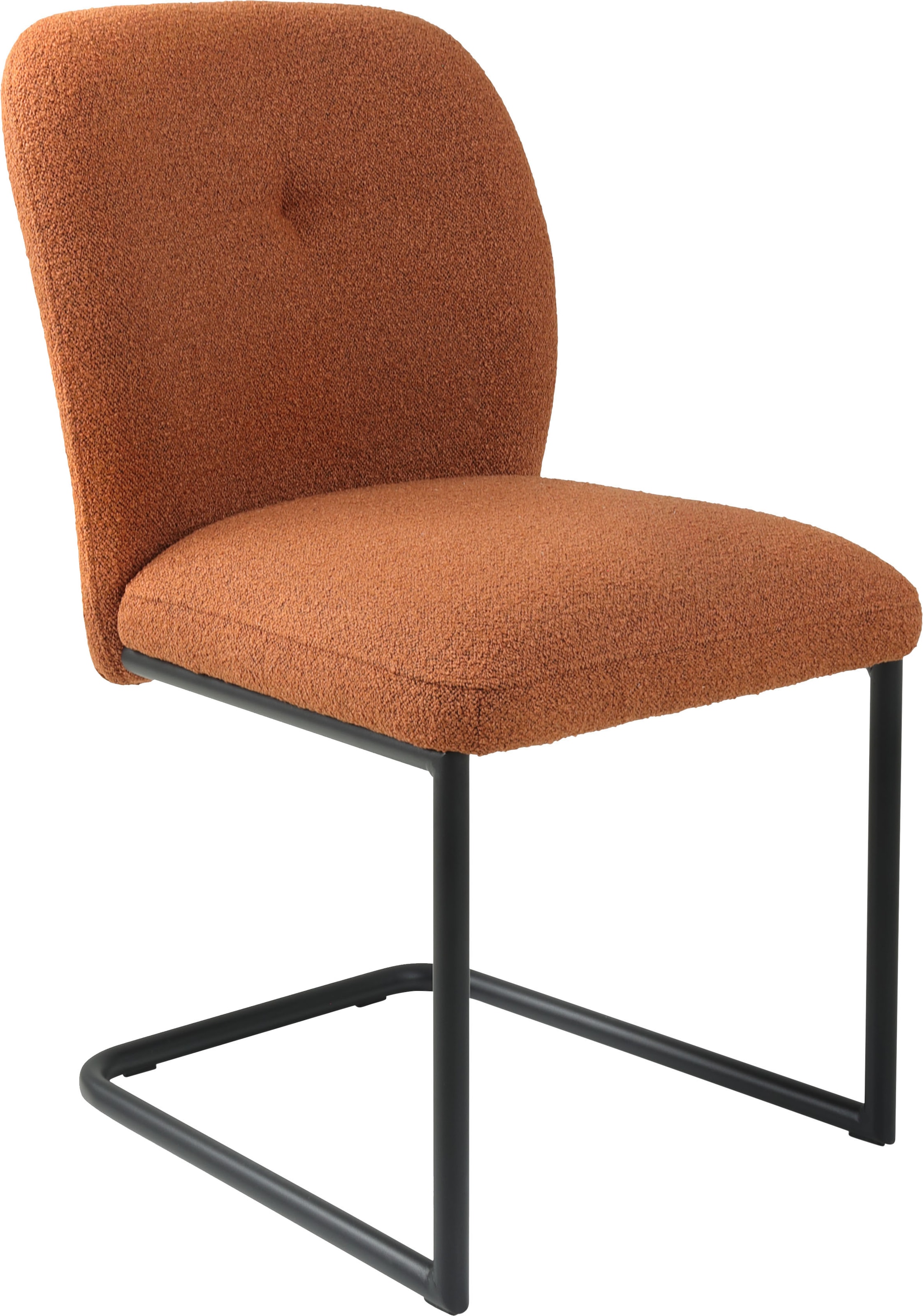 TOM TAILOR HOME Freischwinger »PEBBLE CHAIR«, (Set), 2 St., Webstoff Bouclé, Esszimmerstuhl, Freischwinger, 140 kg belastbar, Rundrohrgestell