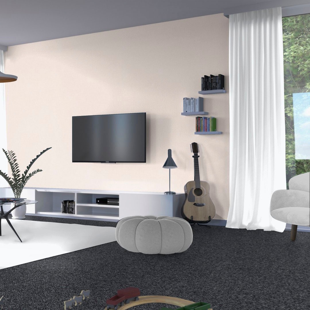 Bodenmeister Teppichboden »Baltic, Schlinge - meliert, Made in Belgium«, rechteckig, 5 mm Höhe, Wohnzimmer, Schlafzimmer, Kinderzimmer, Breite 400/500 cm