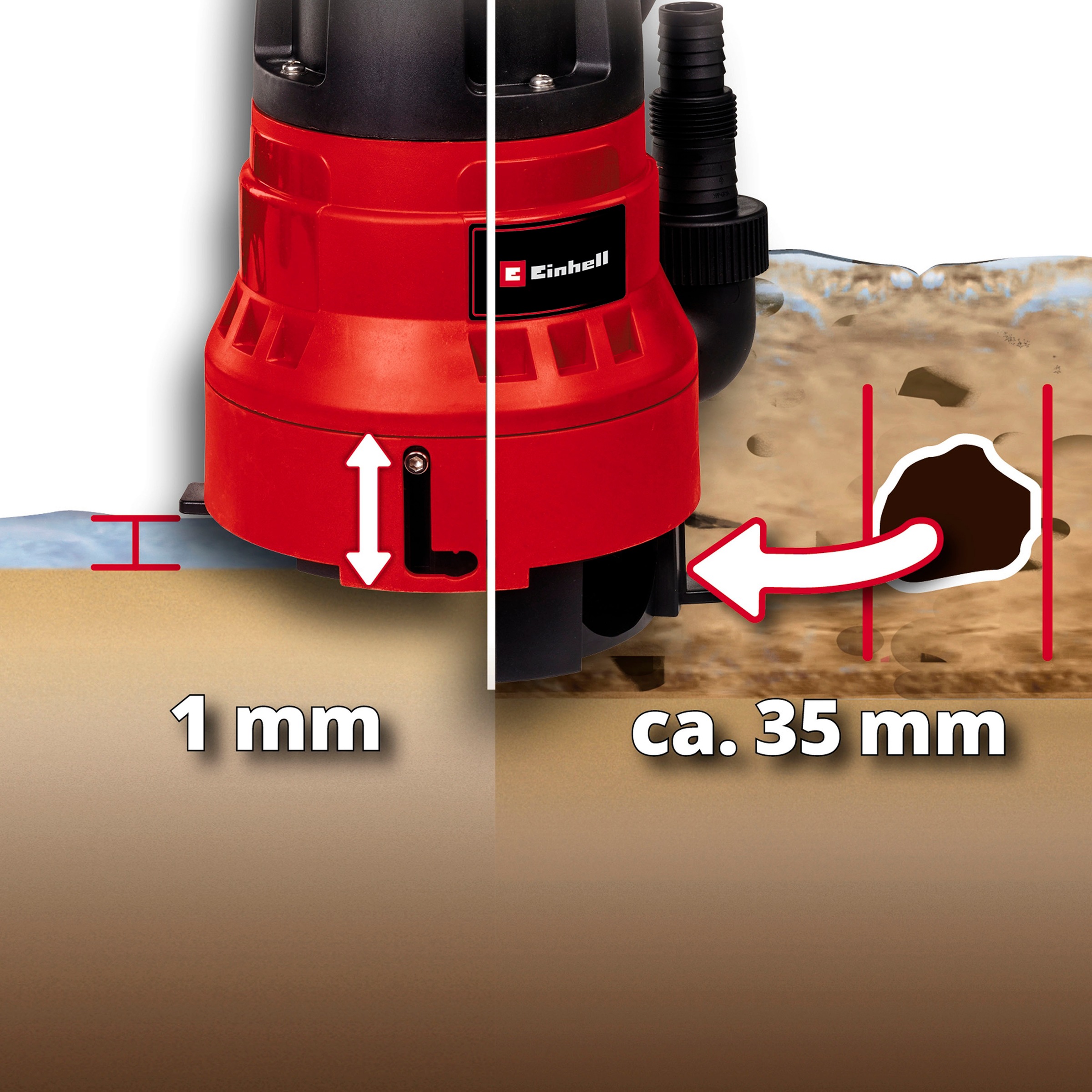 Einhell Schmutzwasserpumpe »GC-DP 7035 LL«, 16.000 l/h max. Fördermenge