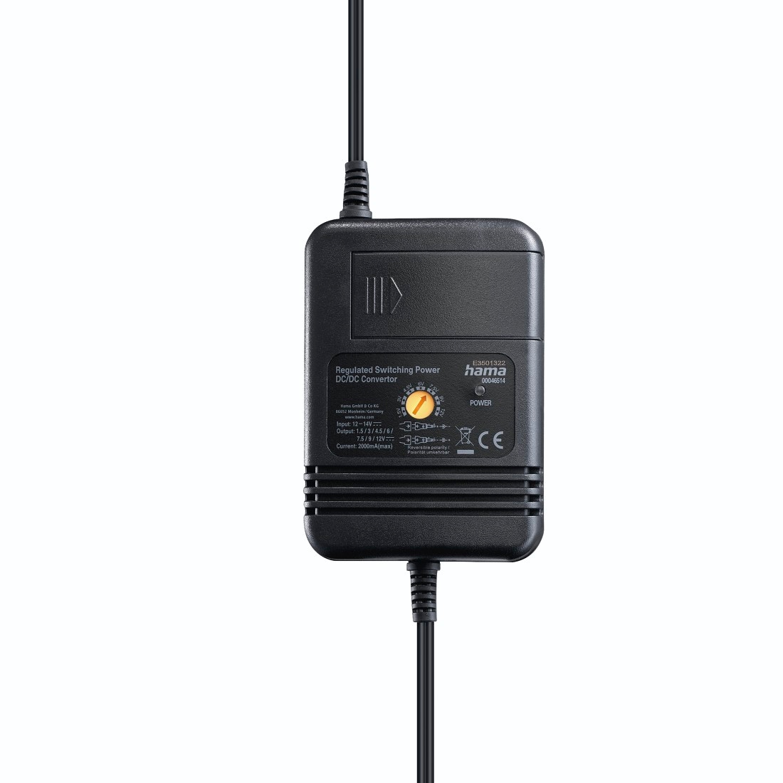Hama KFZ-Netzteil »Netzteil für Kfz, einstellbar, 2000mA, 24W, max. 12V, 8 Adapter«