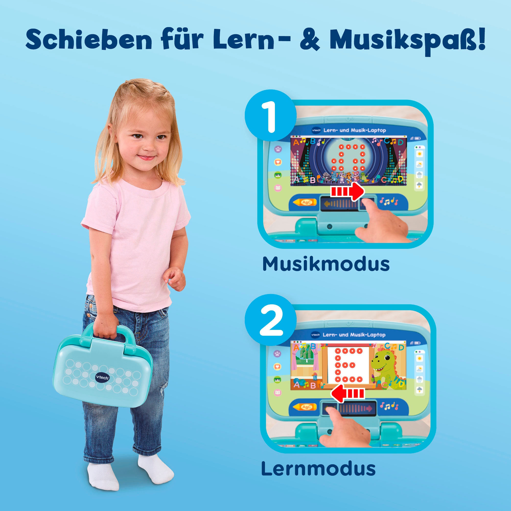 Vtech® Kindercomputer »Lern- und Musik-Laptop«