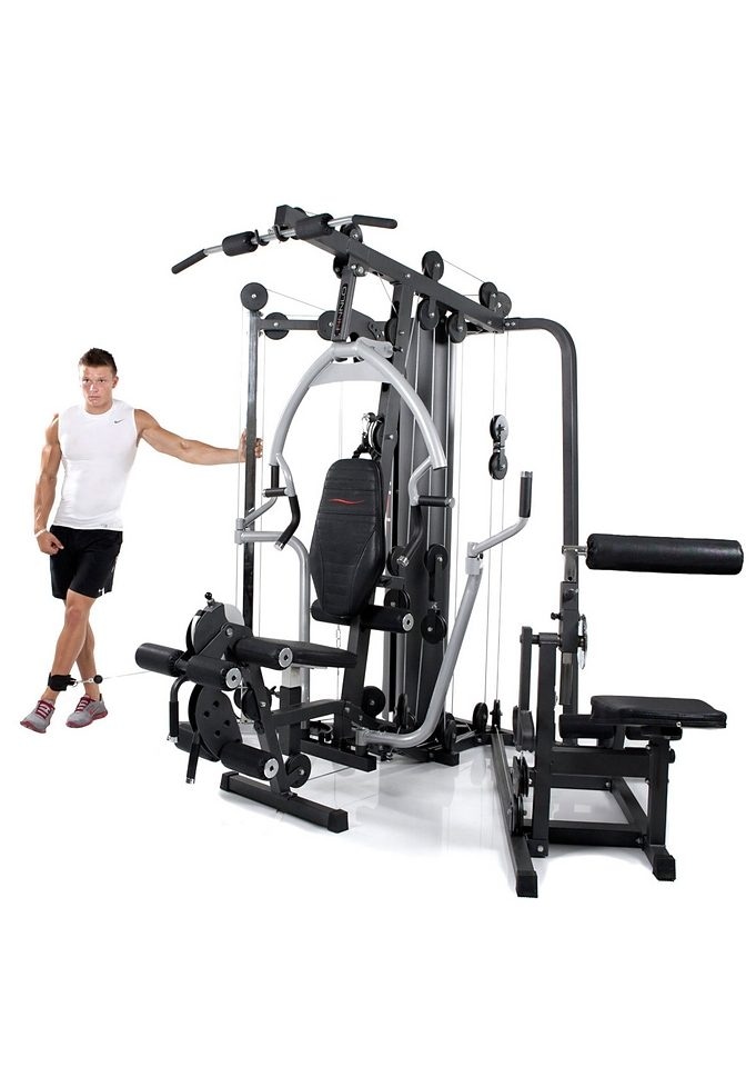 Finnlo by Hammer Kraftstation »Autark 6600«, 20 Gewichtsblöcke, (Butterflystange, Latzug, Ruderfunktion und mehr), multifunktionale Fitnessstation, max. Trainingsgewicht 110 kg