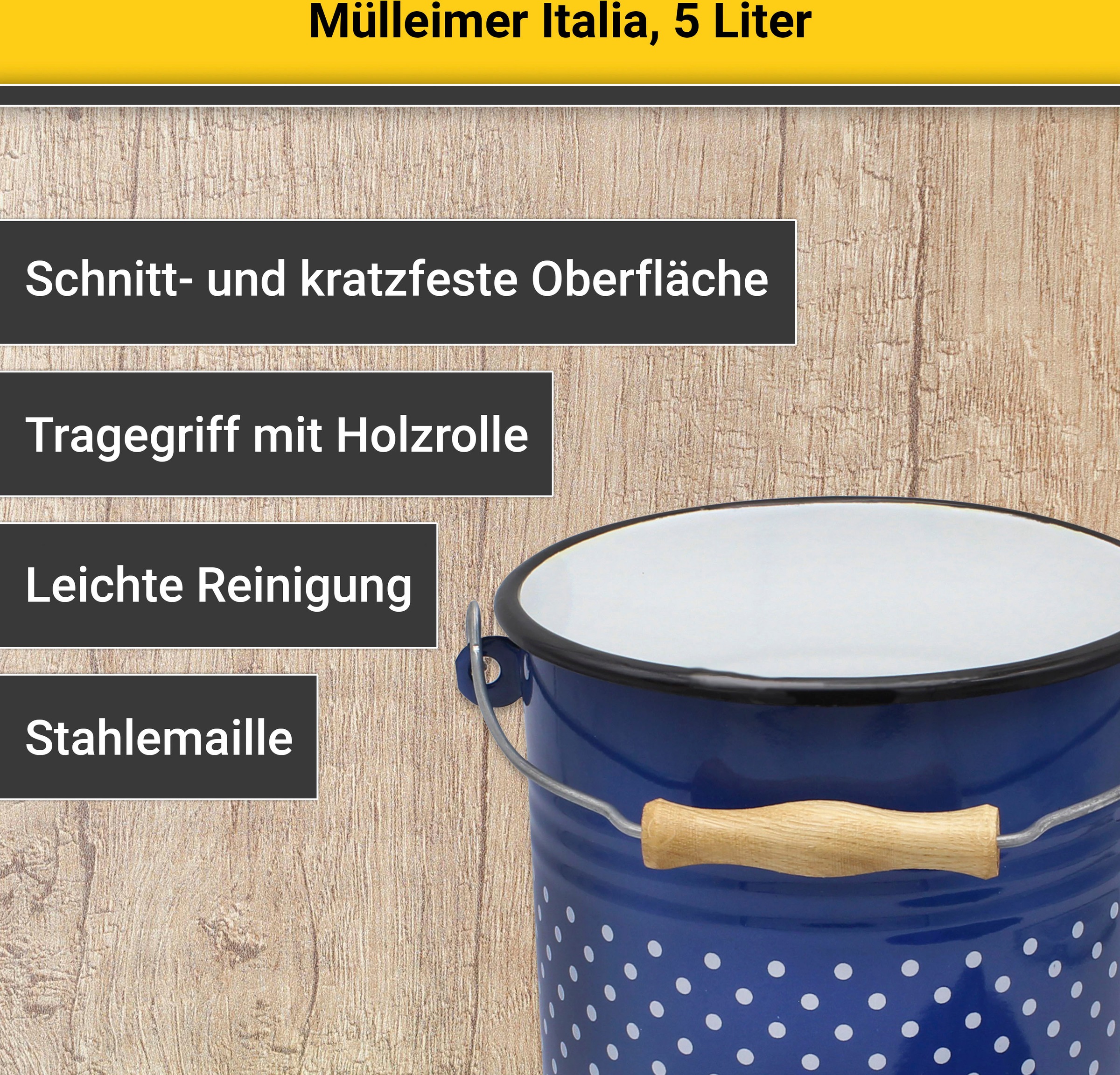 Krüger Mülleimer, schnitt- / kratzfeste Oberfläche, bakterienabweisend, ext günstig online kaufen