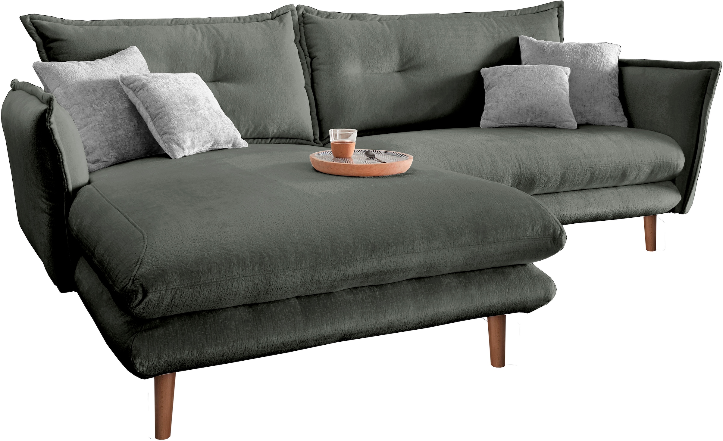 INOSIGN Ecksofa »Lazio modern und bequem, schmale Armlehnen, tolle Detailve günstig online kaufen