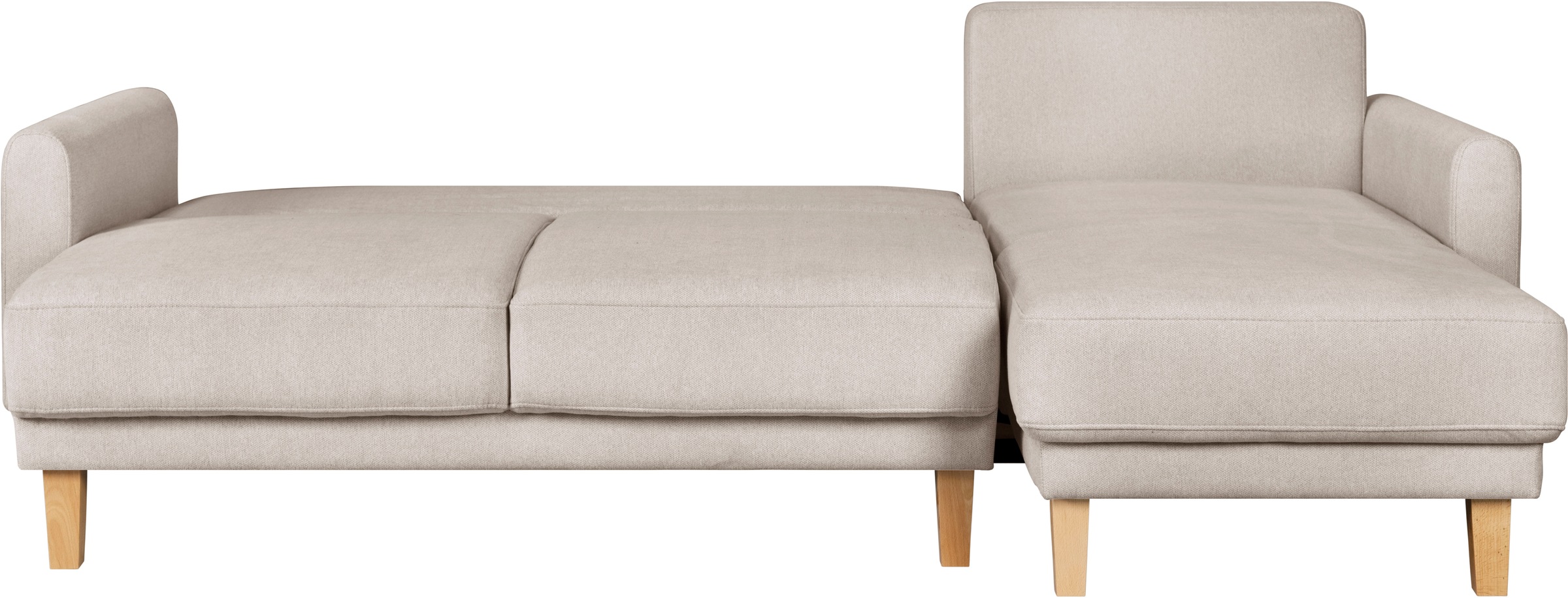 Home affaire Ecksofa »TRIPLO optionale Schlafsofa mit Bettkasten, Maße B/T/H: 234/164/89 cm«, L-Form wahlweise mit Bettfunktion - Liegefläche 132x210 cm