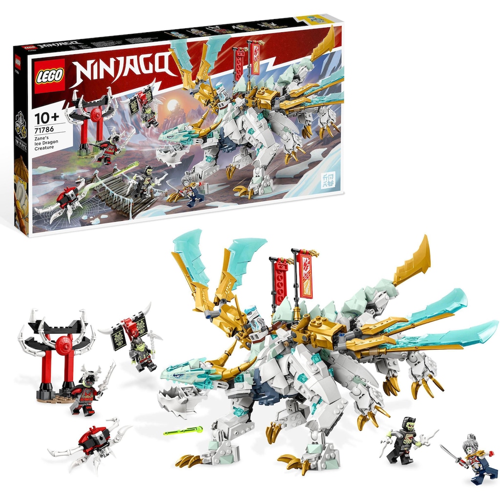 LEGO® Konstruktionsspielsteine »Zanes Eisdrache (71786), LEGO® NINJAGO«, (973 St.)