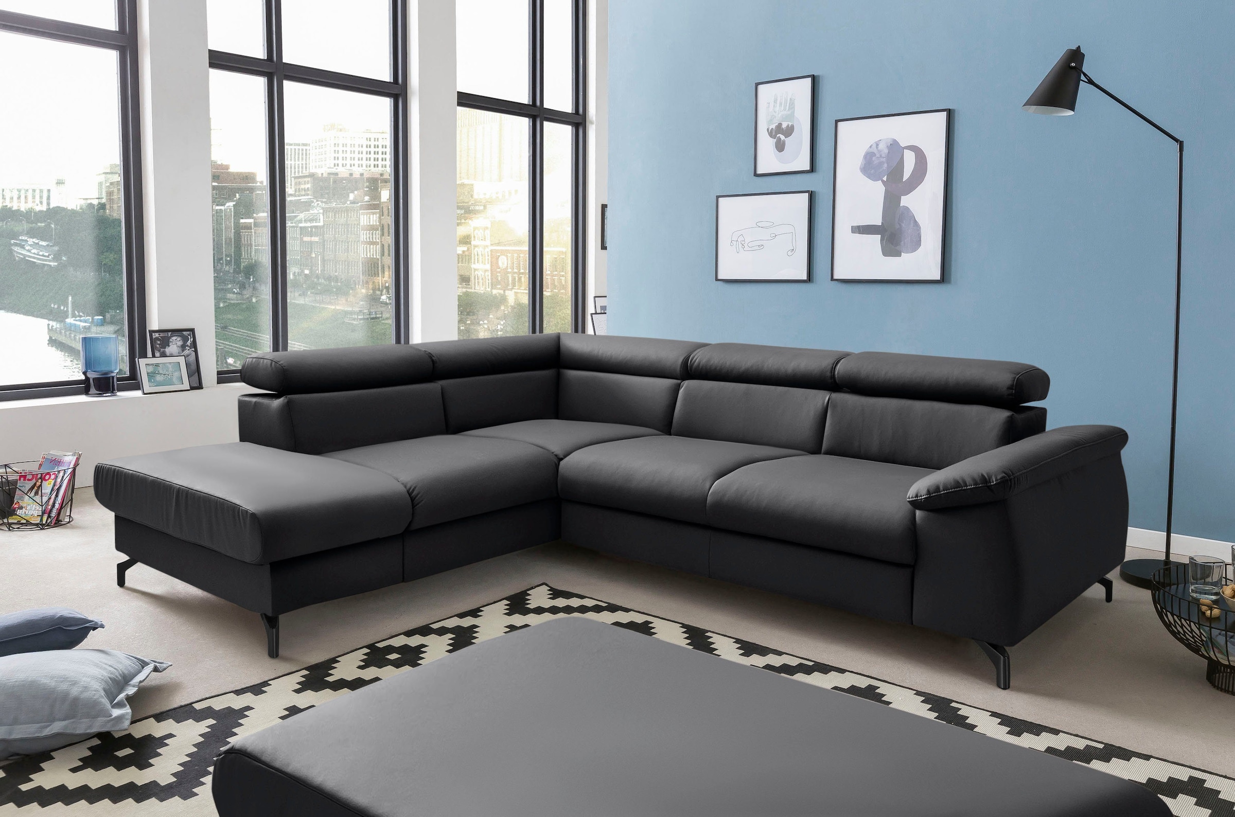 COTTA Polstergarnitur »Komaris L-Form«, (Set), Set bestehend aus: Ecksofa m günstig online kaufen