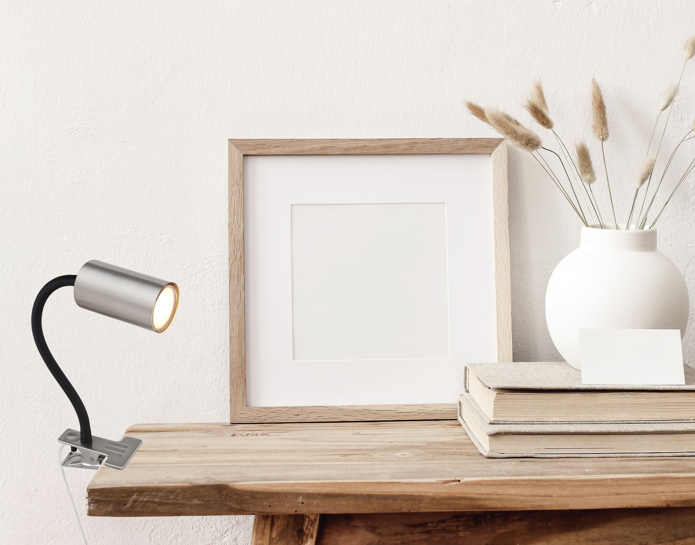 GLOBO LIGHTING LED Klemmtischleuchte »ROBBY« GU10 1 Stk. Strahler klemmen Flexo Klemmspot Schreibtisch