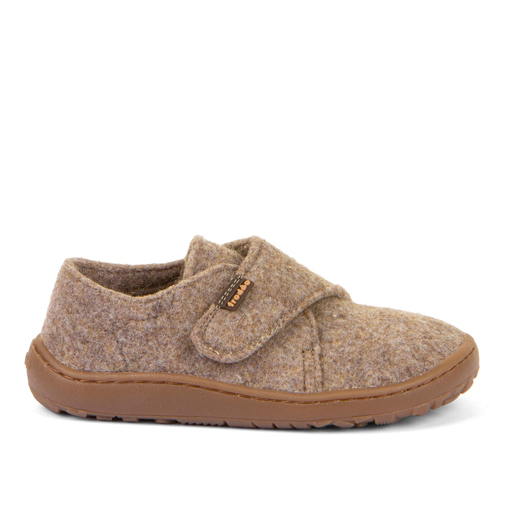 froddo® Hausschuh »BAREFOOT WOOLY«, Klettschuh, Kindergartenschuh mit Wollfutter