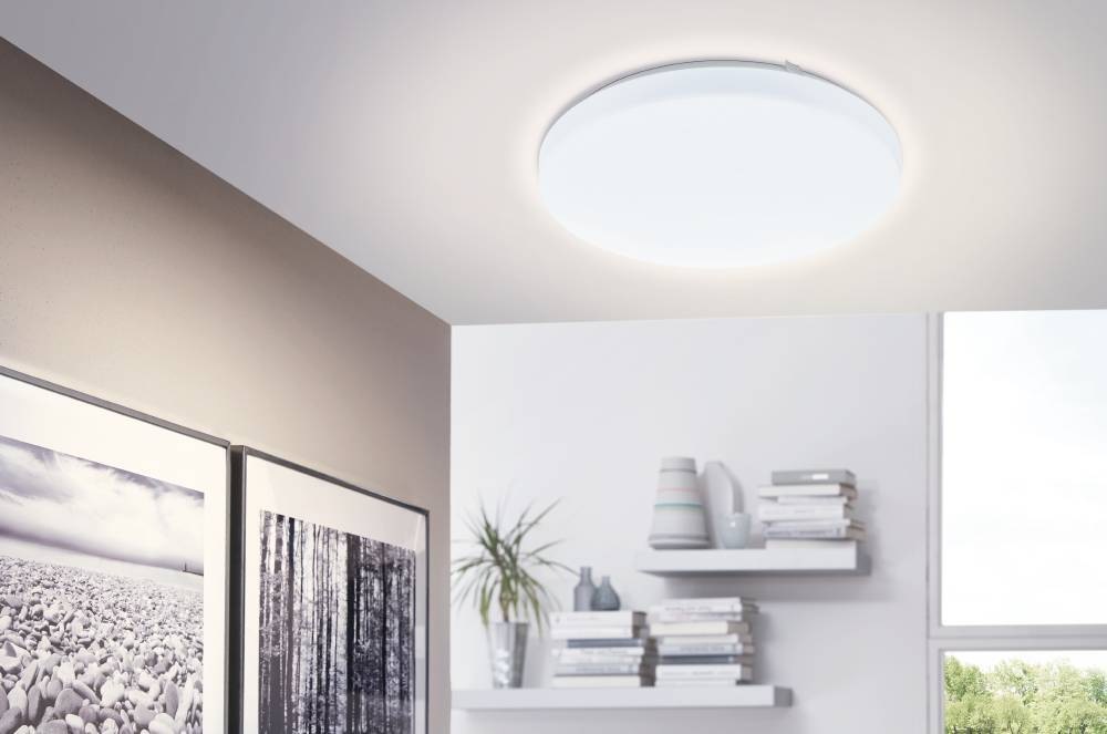 EGLO LED Deckenleuchte »FRANIA«, LED-Board, Warmweiß, weiß / Ø33 x H7 cm / inkl. 1 x LED-Platine (je 14,6W, 1600lm, 3000K) - Deckenlampe - Schlafzimmerlampe - Büroleuchte - Lampe - Schlafzimmer - Küche - Flur - Flurlampe - Küchenlampe