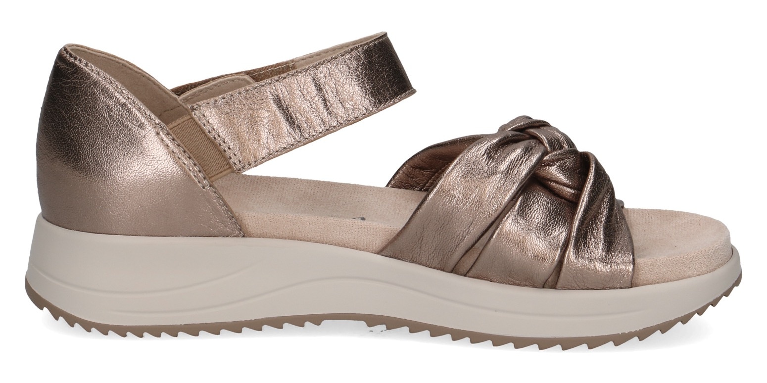 Caprice Riemchensandale, Keilsandalette, Sommerschuh, Bequemschuh mit Klettverschluss