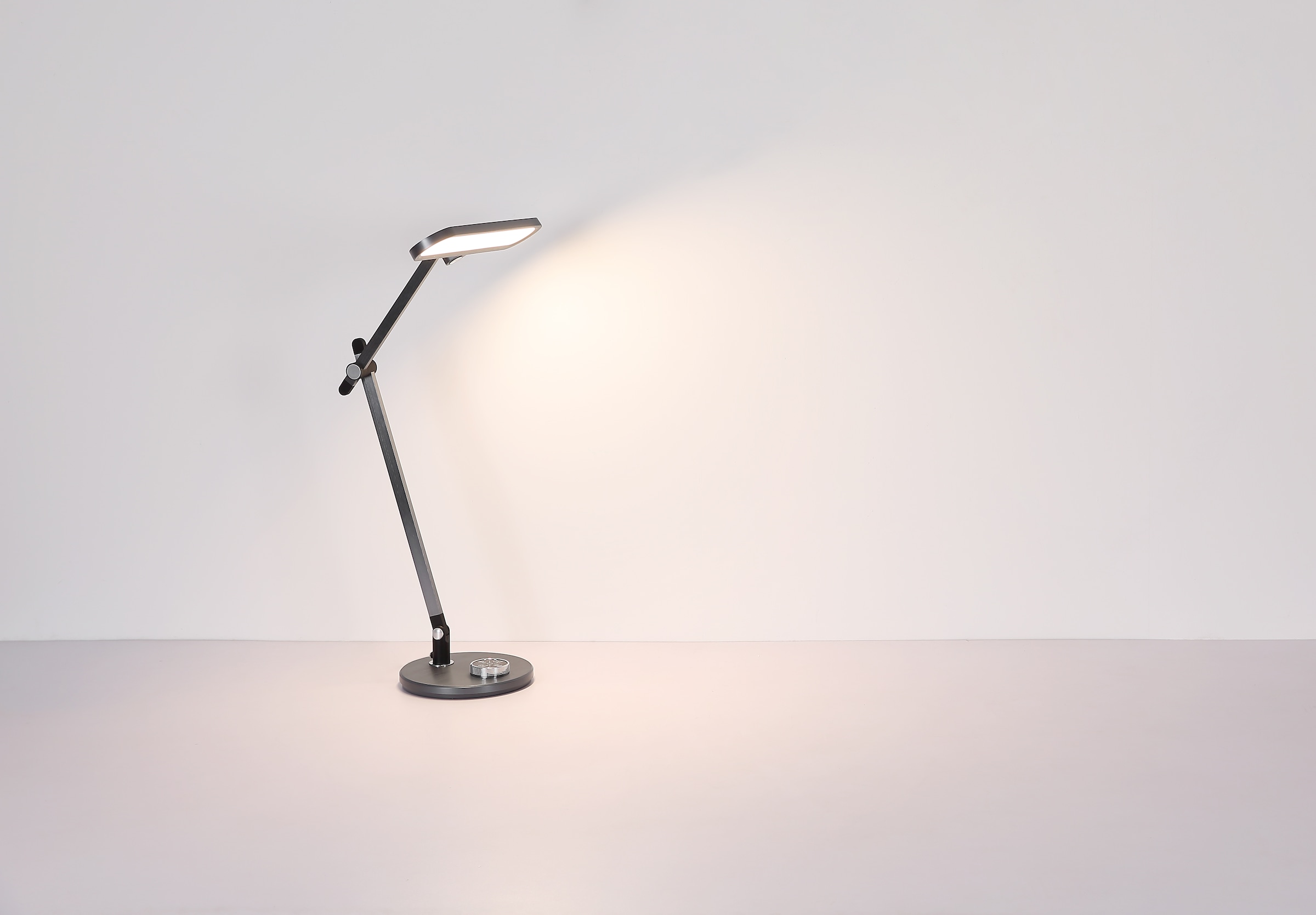 GLOBO LIGHTING LED Tischleuchte »BERLETTA«, Leuchtmittel LED-Modul | LED fest integriert, Tischlampe/Arbeitszimmer/Bürotischleuchte/grau/beweglich