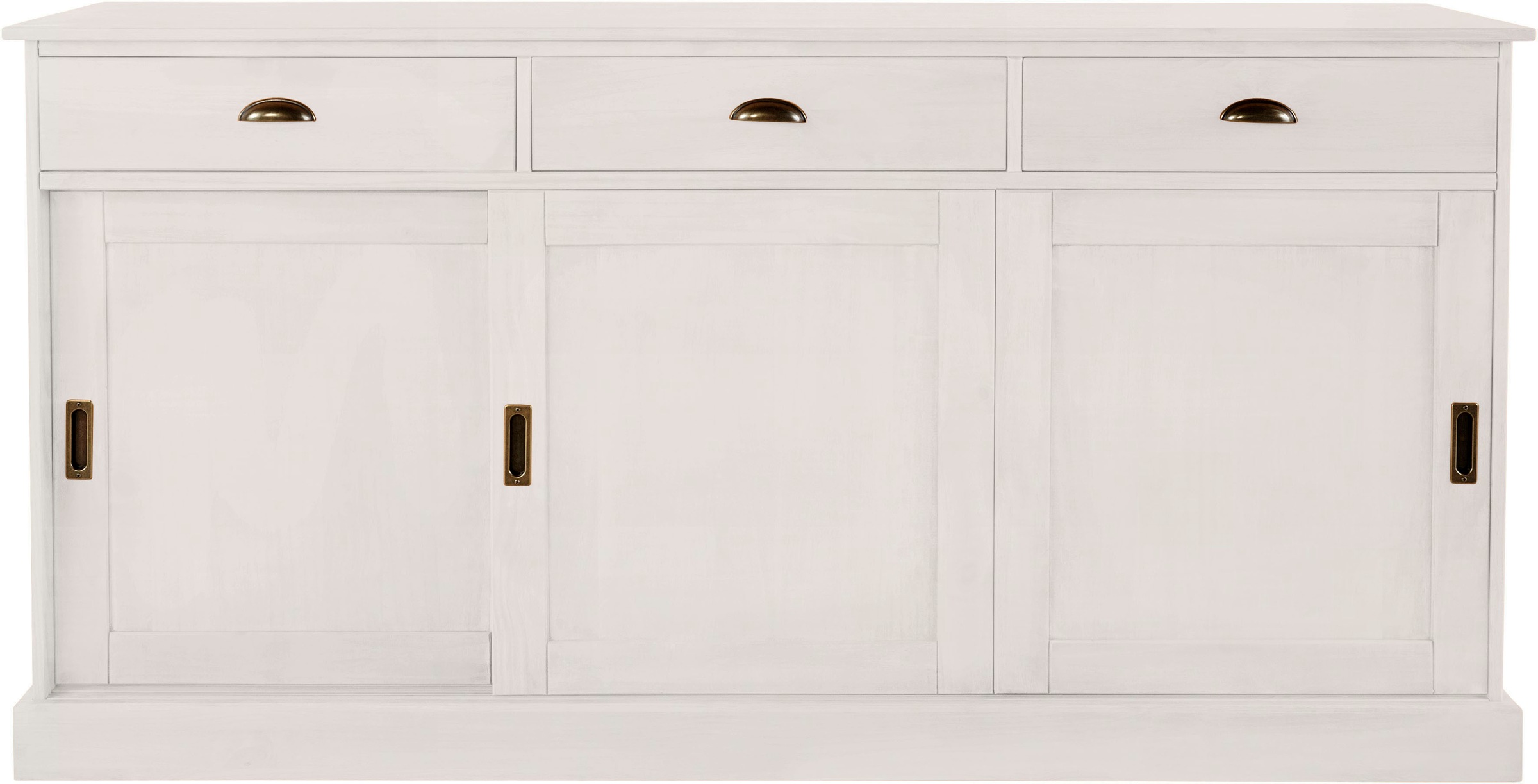 Home affaire Sideboard »Schröder«, Kommode, 3 Schiebetüren, 3 Schubkasten, aus massivem Kiefernholz