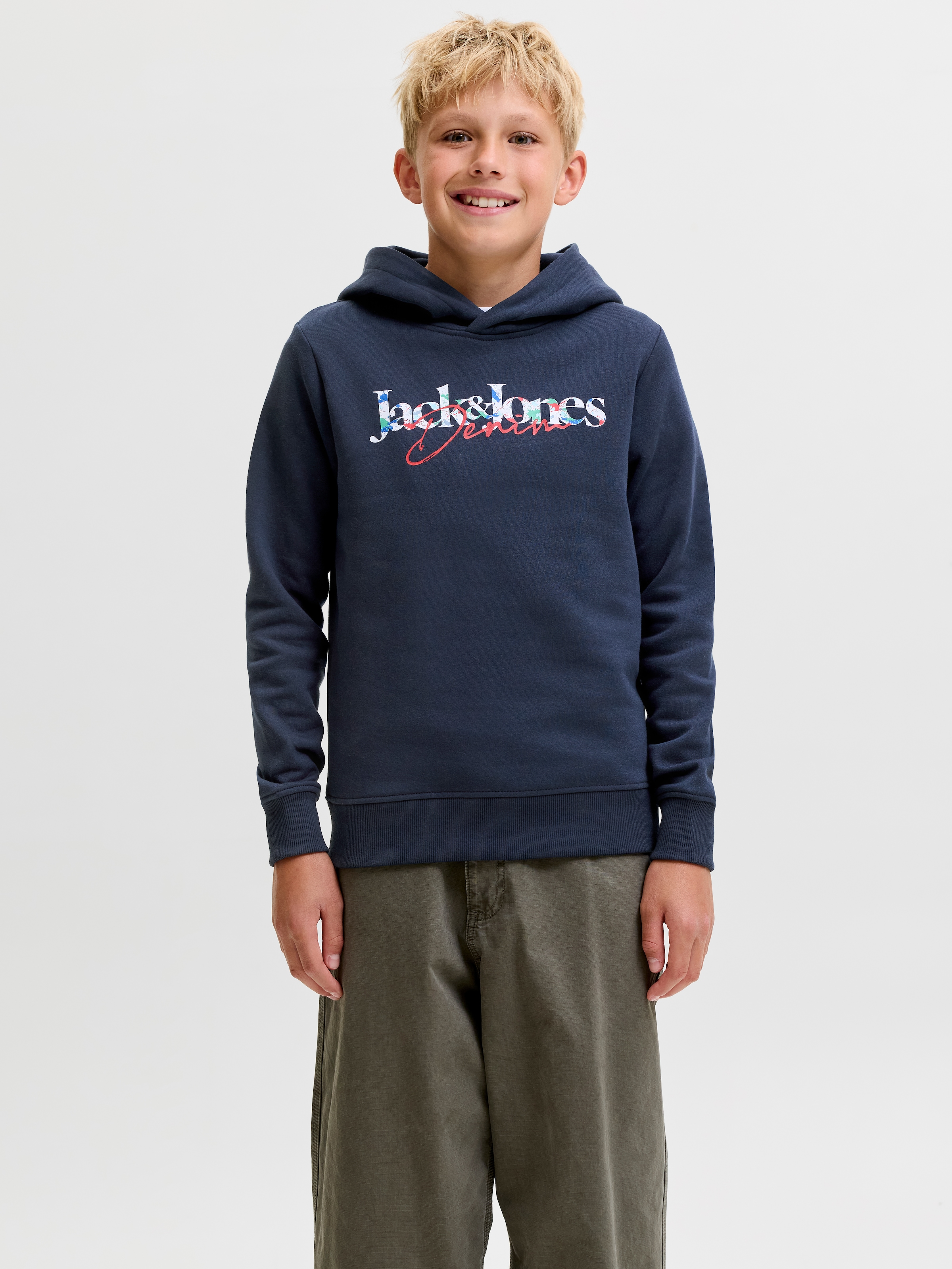 Jack & Jones Junior Kapuzensweatshirt »JJTOM SWEAT HOOD SN JNR«, Baumwollmischung, regular fit
