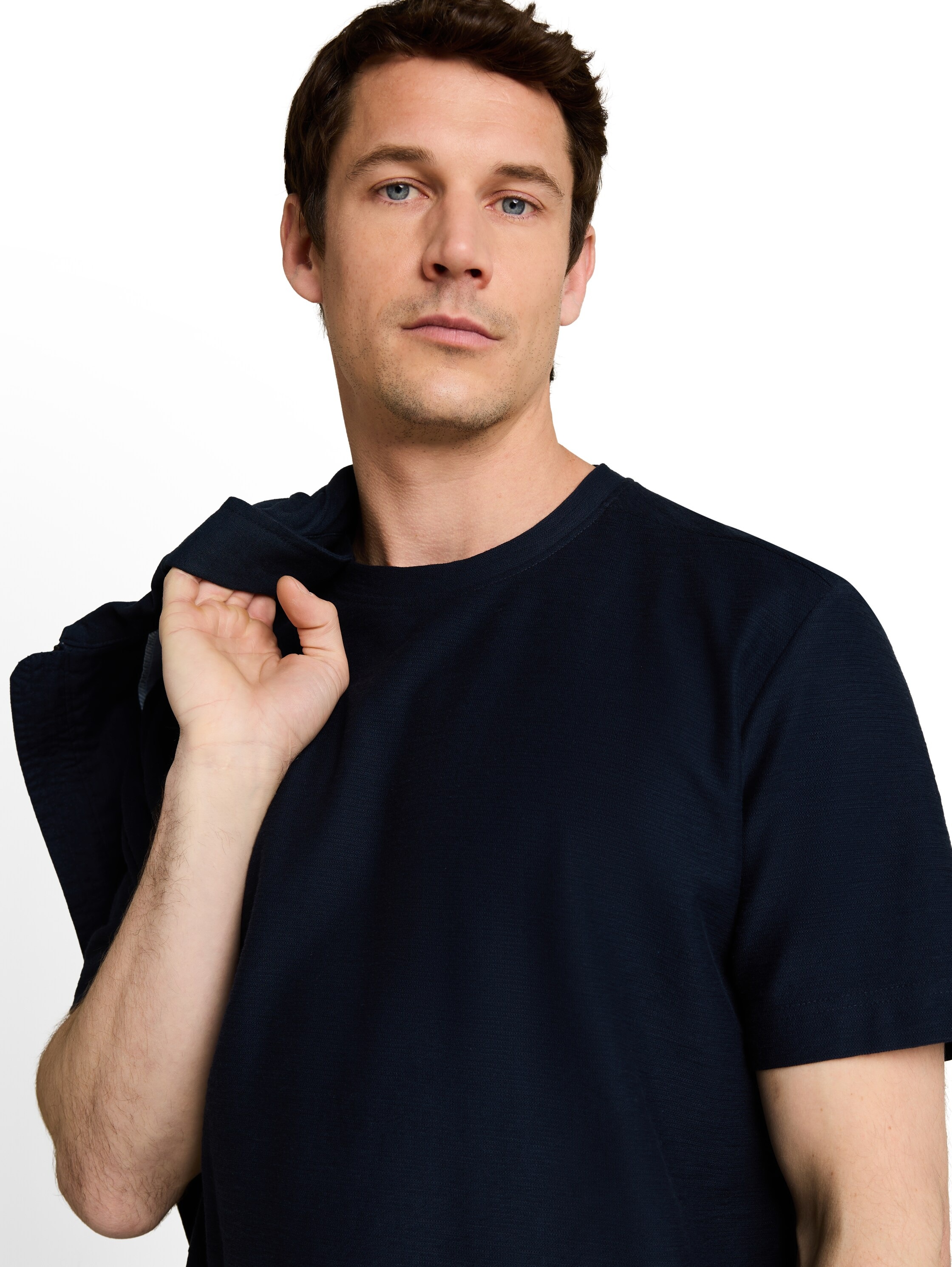 TOM TAILOR Kurzarmshirt unifarben