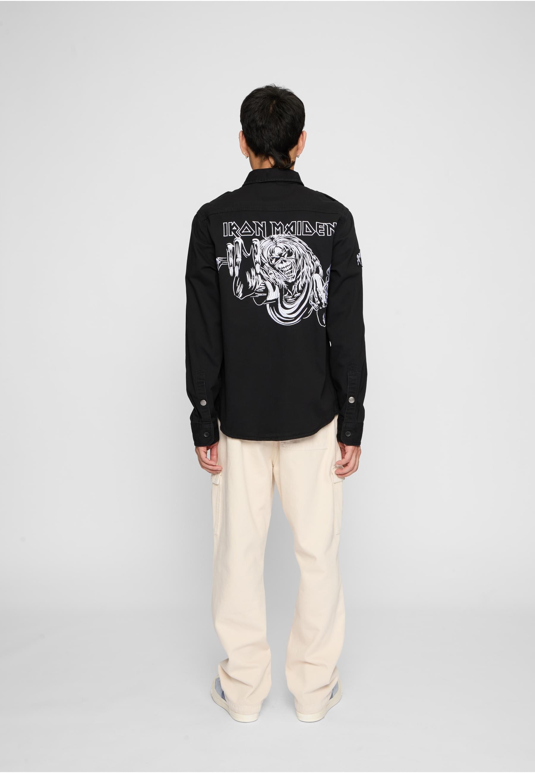 Brandit Langarmhemd »Brandit Iron Maiden Vintage Shirt long sleeve Eddy« 1 Stk.